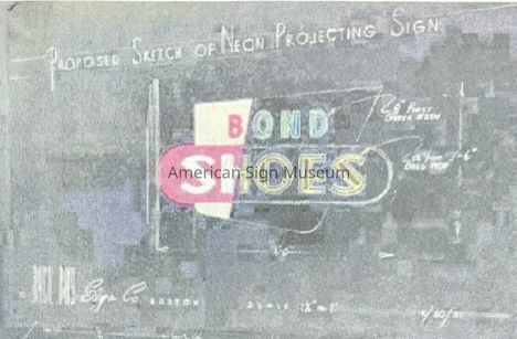 Back Bay Sign Company Neon Projecting Sign Sketch picture number 1