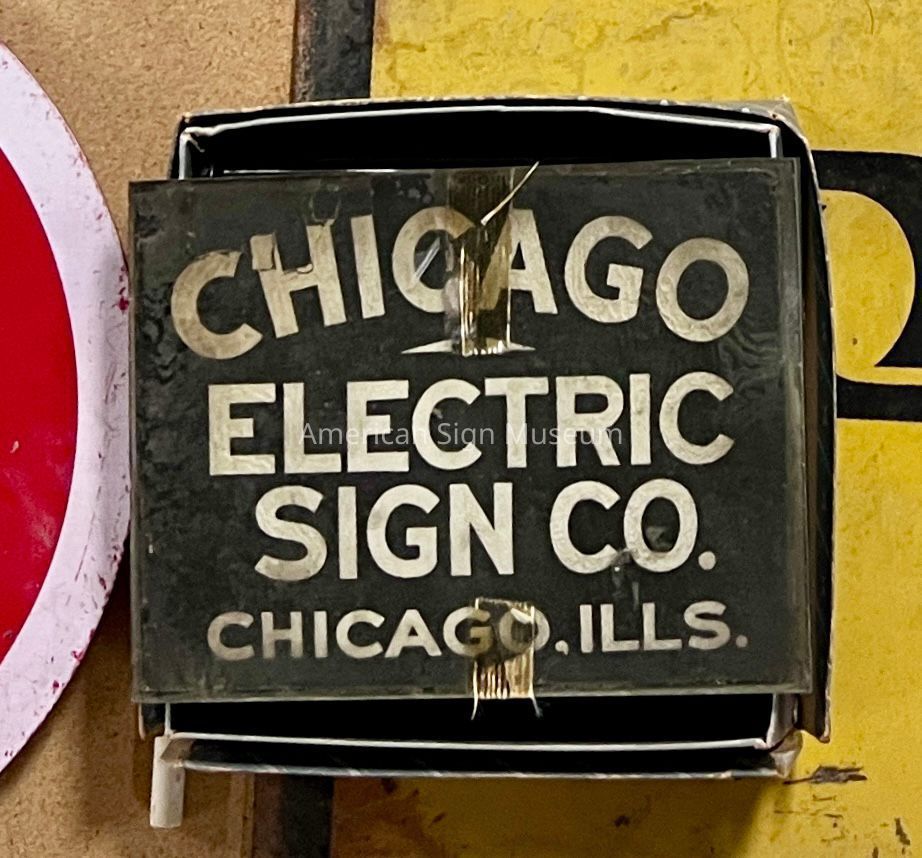 Chicago Electric Sign Co. Sign Tag picture number 1