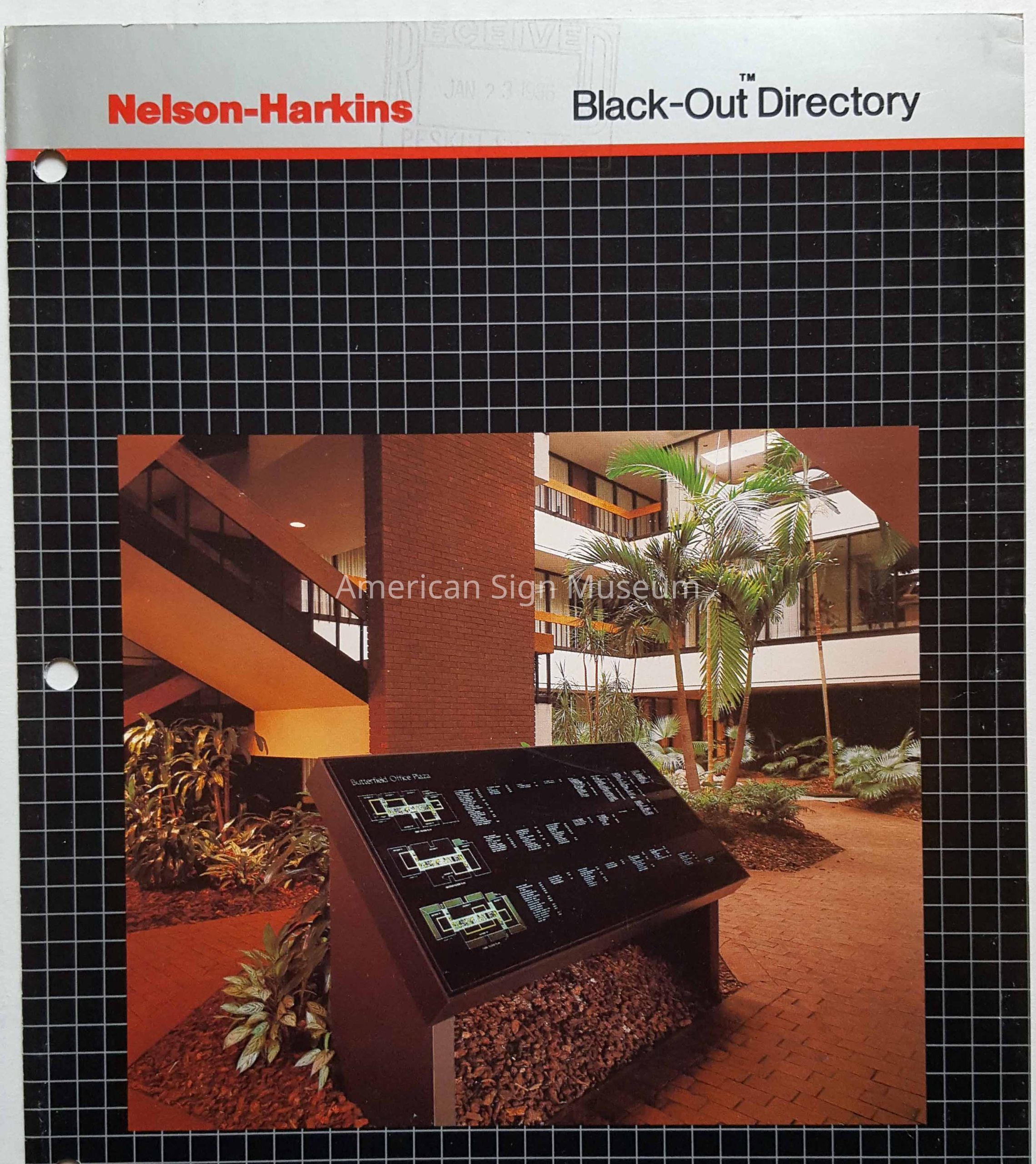 Nelson-Harkins Catalogue picture number 1