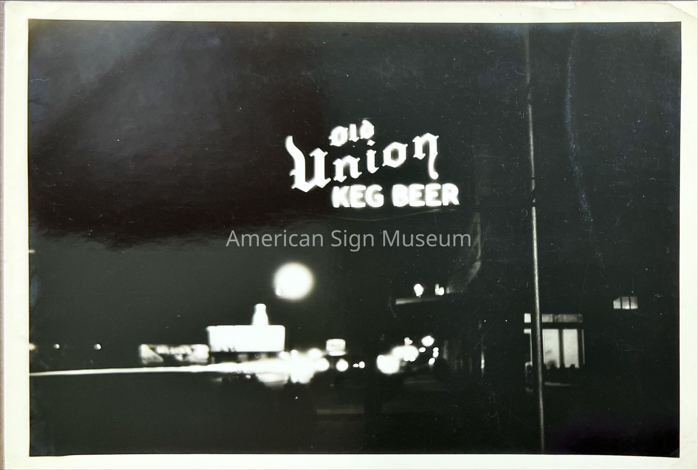 Old Union Keg Beer Early Neon Sign - Photograph picture number 1