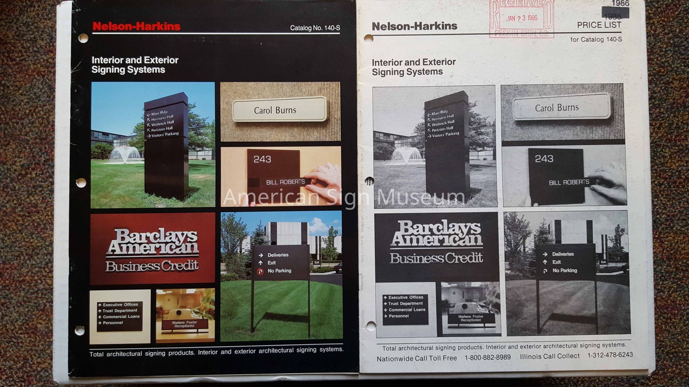 Nelson Harkin Catalogue picture number 1