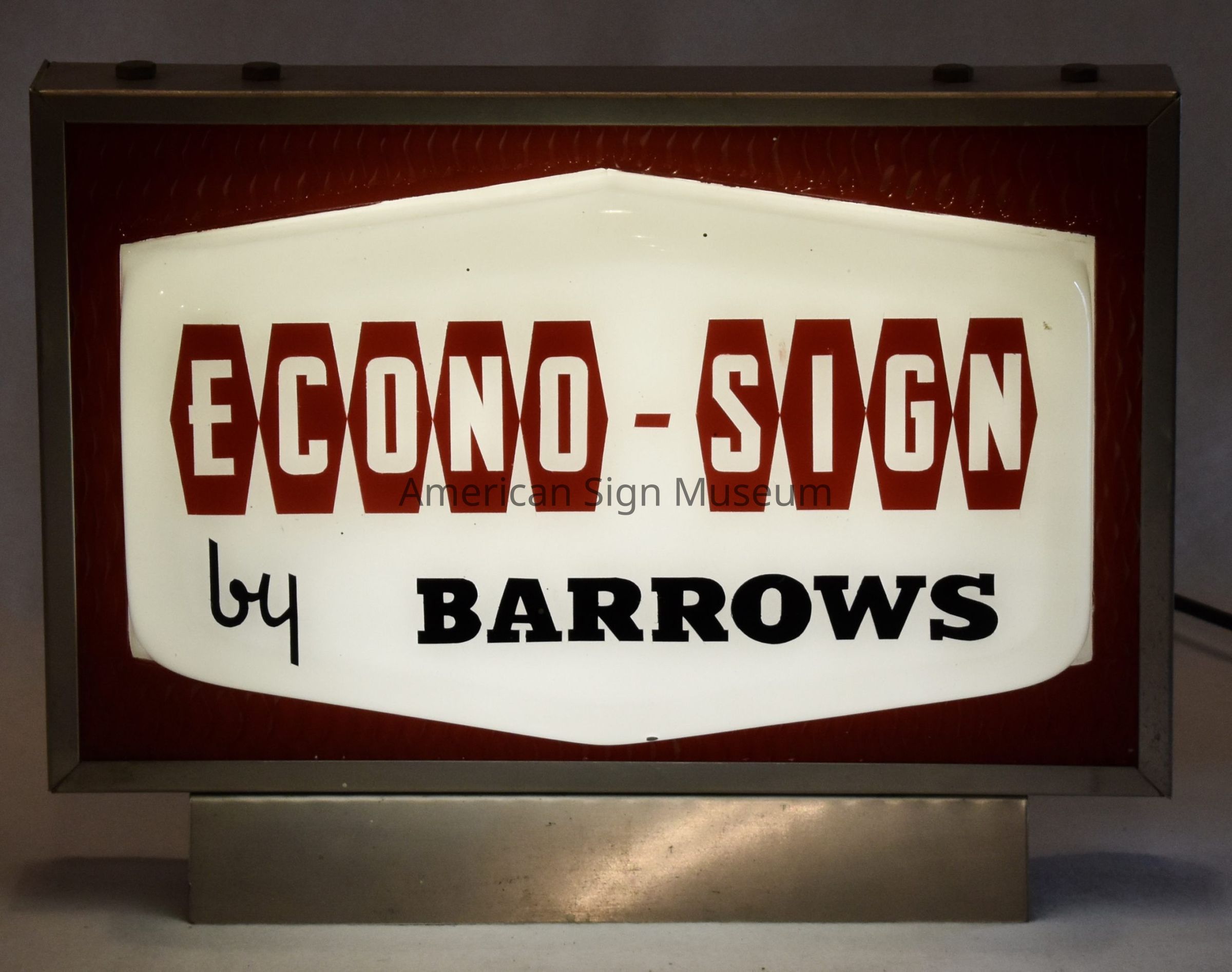Barrow Internally Illuminated Plastic Econo-Sign picture number 1