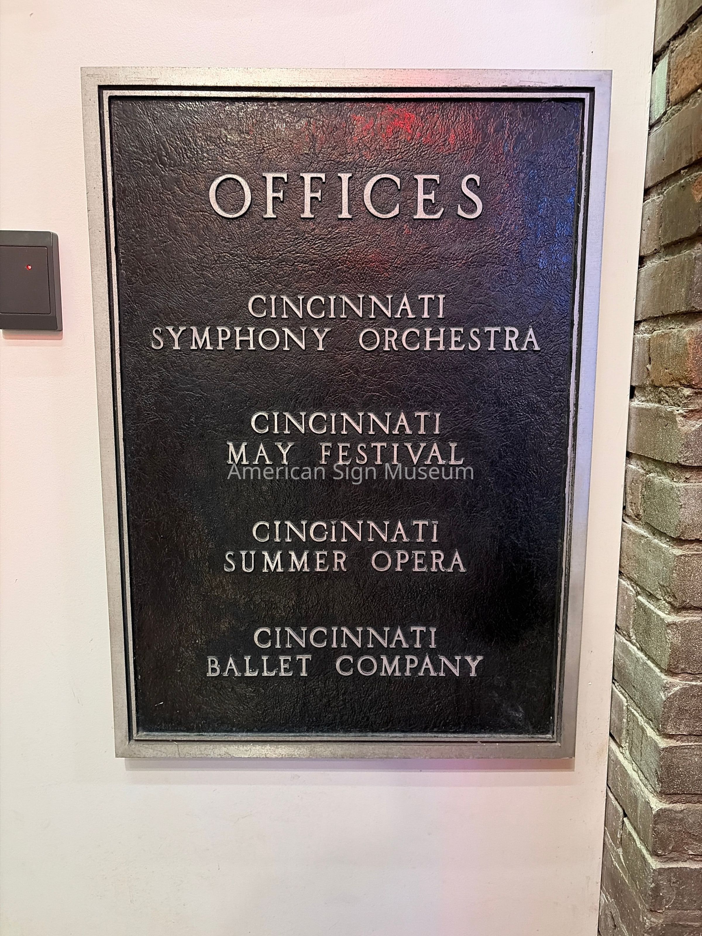 Music Hall Metal Office Sign picture number 1