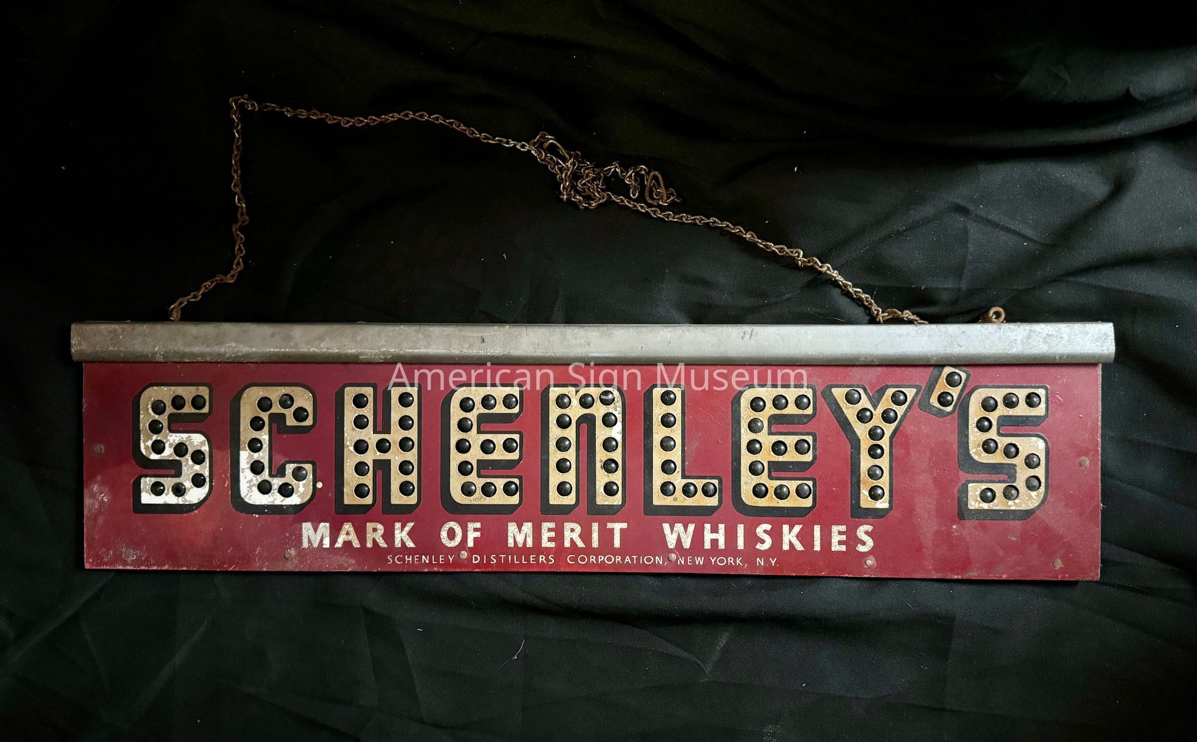 Schenley's Whiskies Wood Punchout Sign picture number 1