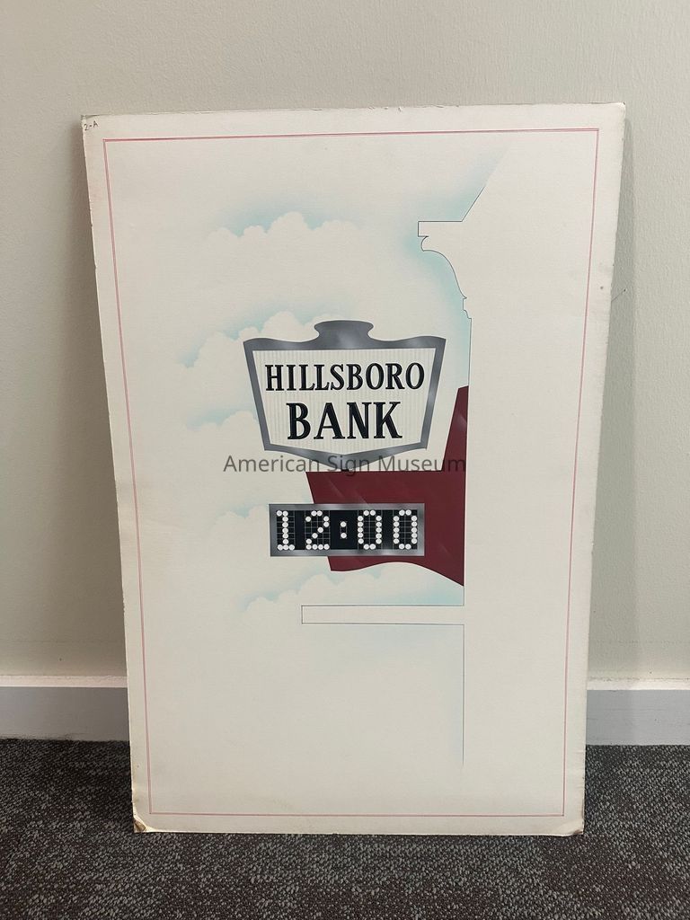 Hillsboro Bank Sign Sketch picture number 1