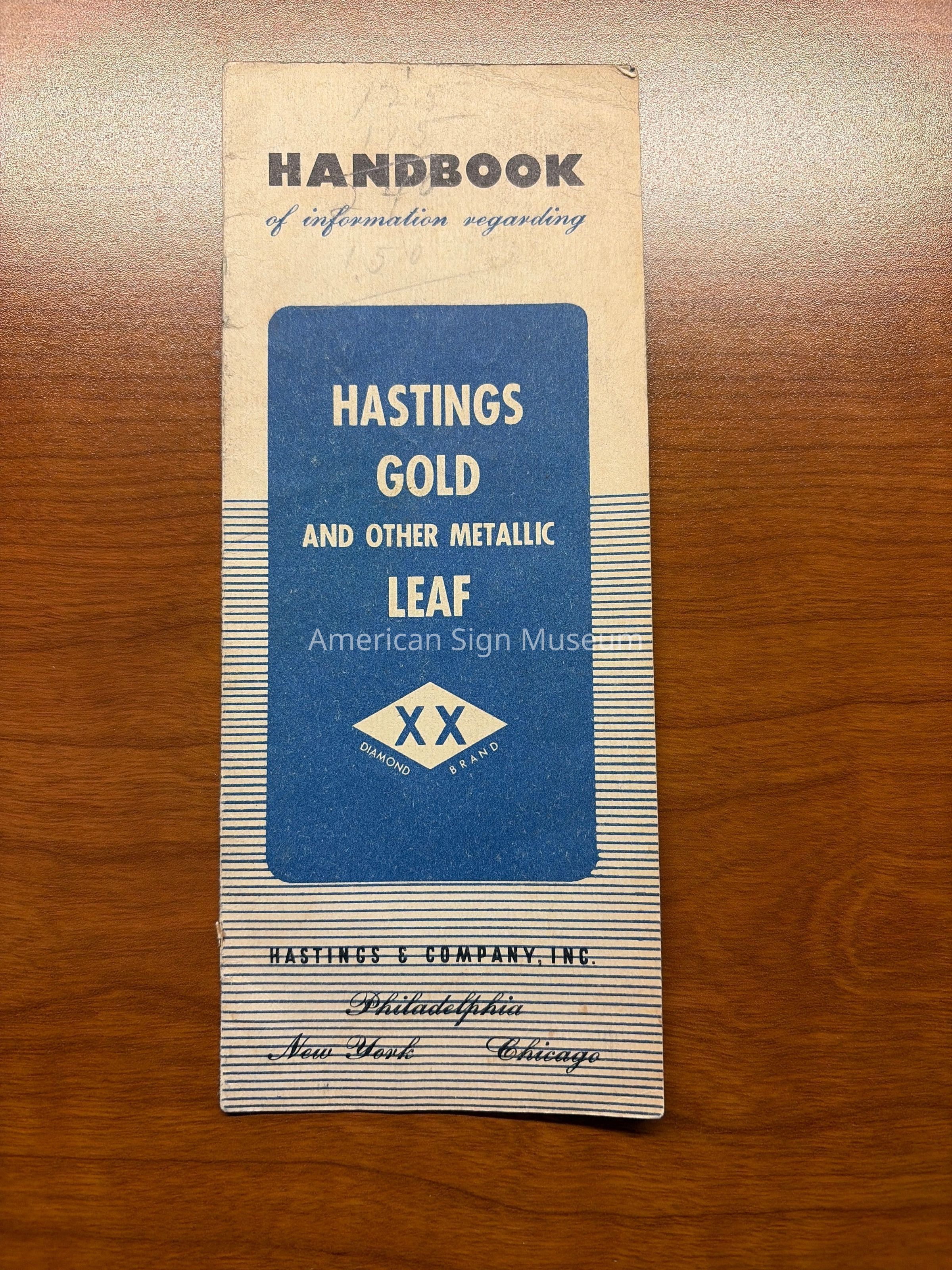 Handbook of Information Regarding Hastings Gold and Other Metallic Leaf picture number 1