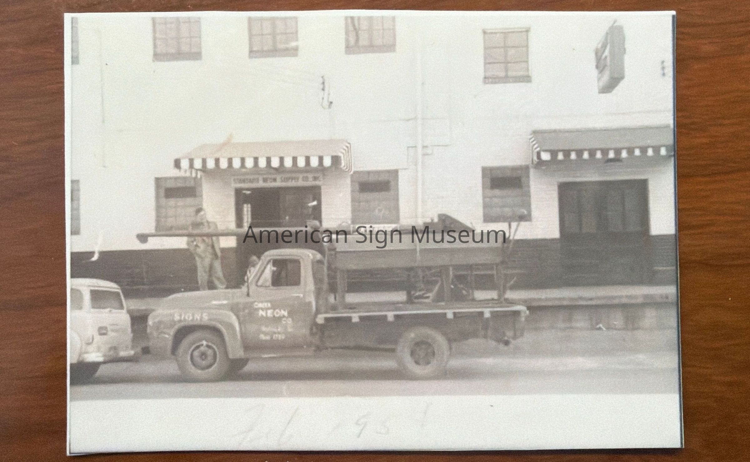 Greer Neon Co. Ladder Truck Photograph picture number 1