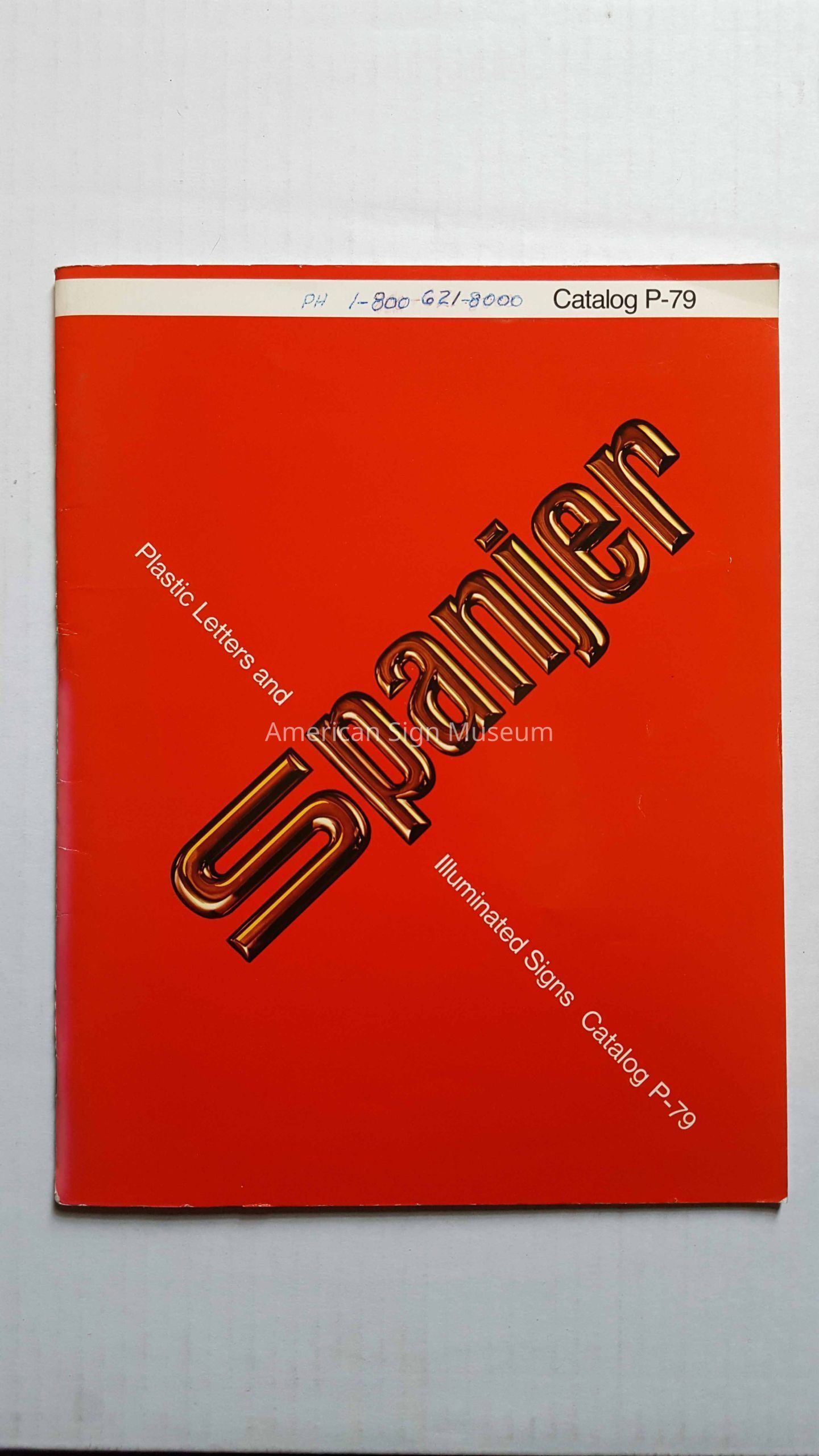 Spanjer Bros. Plastic Letters Catalogue picture number 1