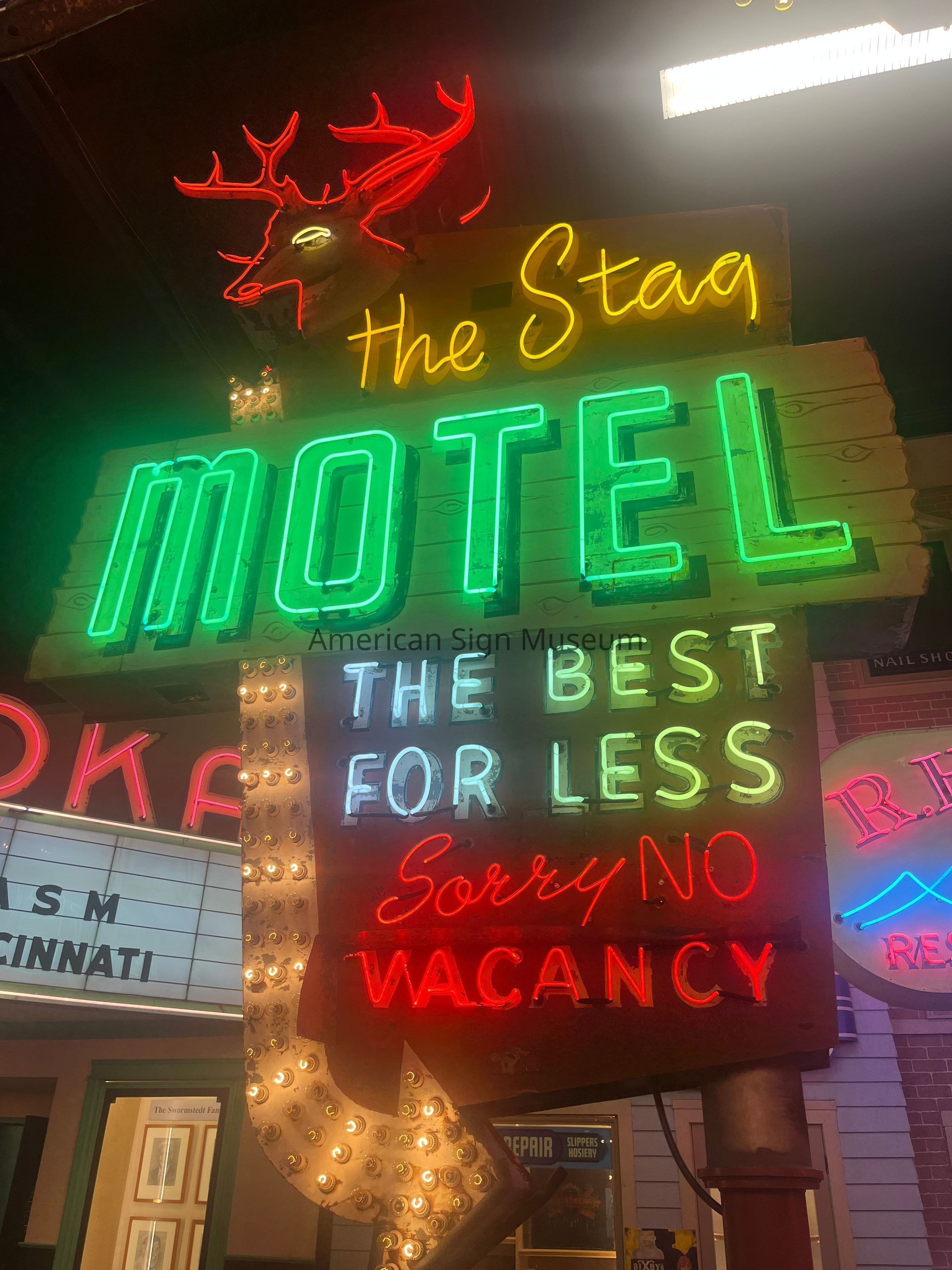 Stag Motel Double-Faced Metal & Neon Sign picture number 1