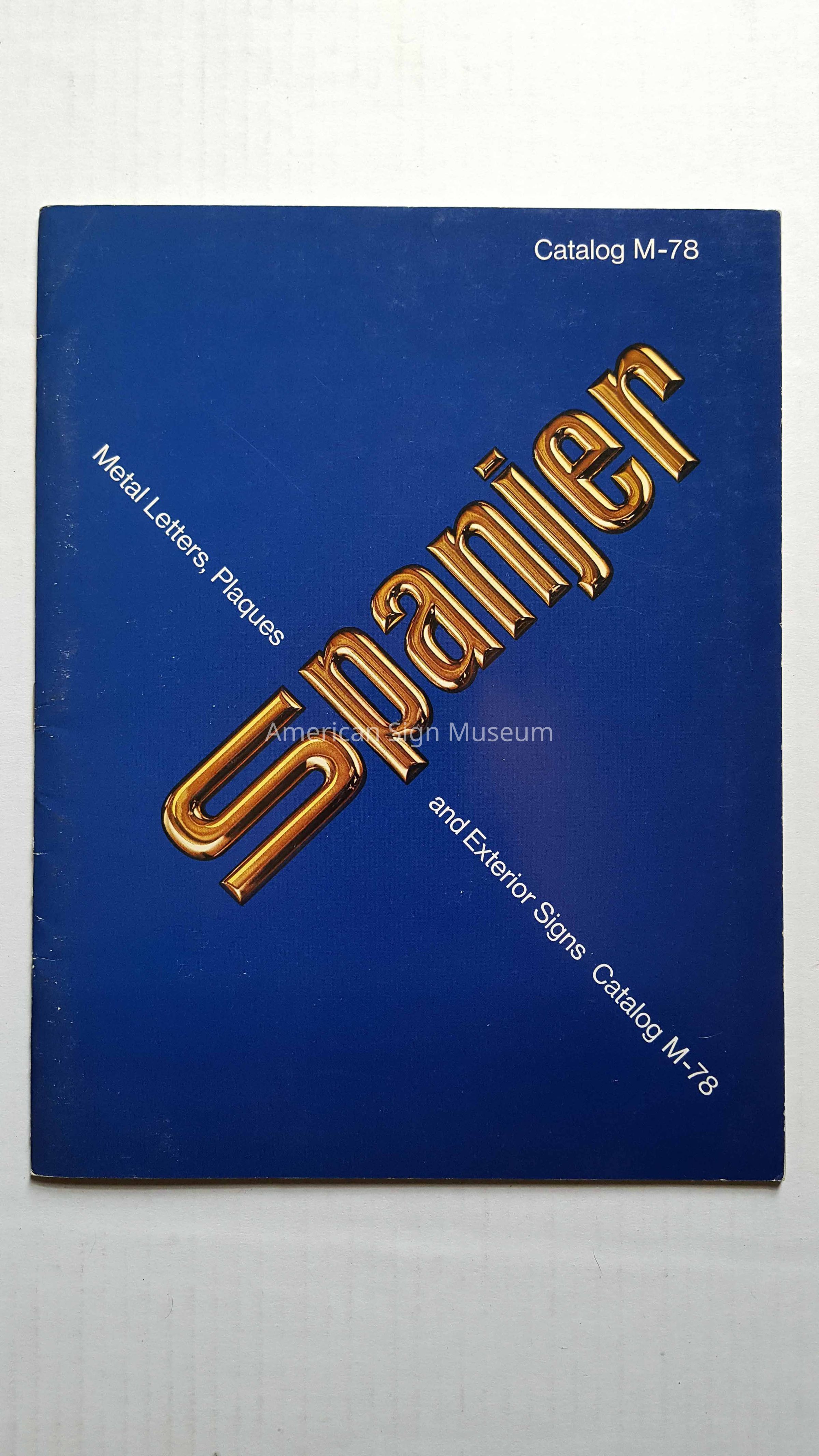 Spanger Metal Letters, Plaques & Signs Catalogue picture number 1