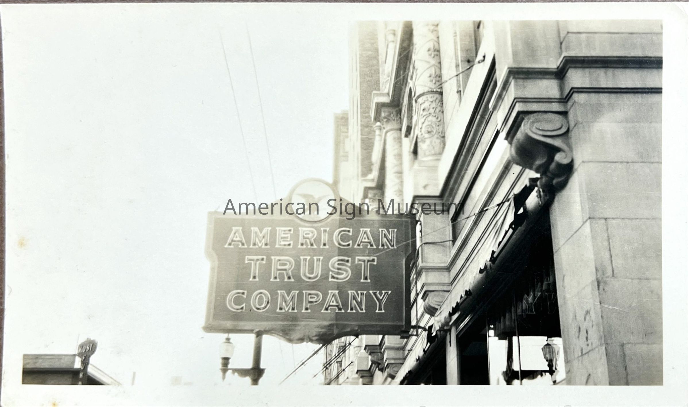 American Trust Company Early Neon Sign - Photograph picture number 1