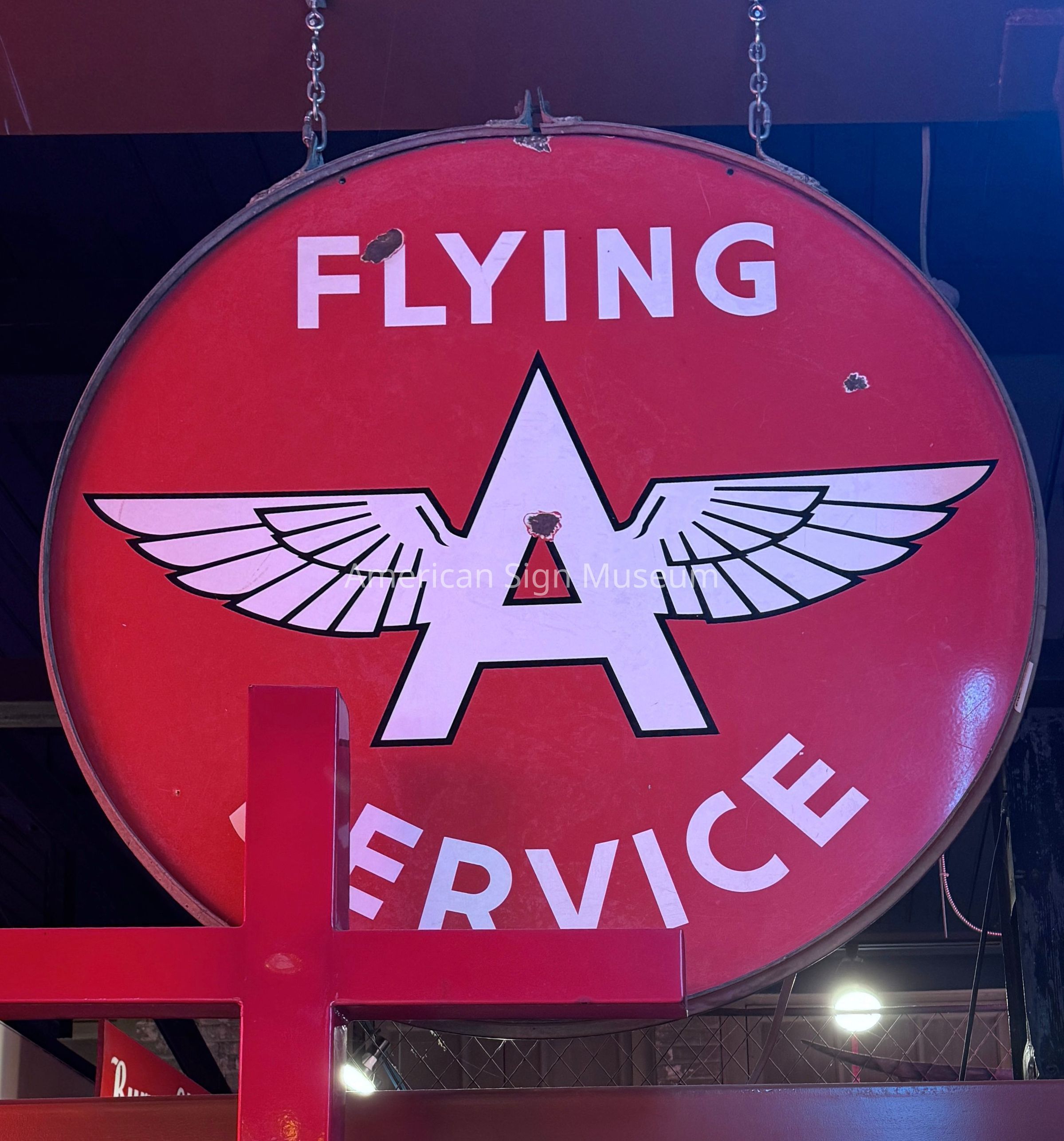 Flying A Service Porcelain Enamel Sign picture number 1
