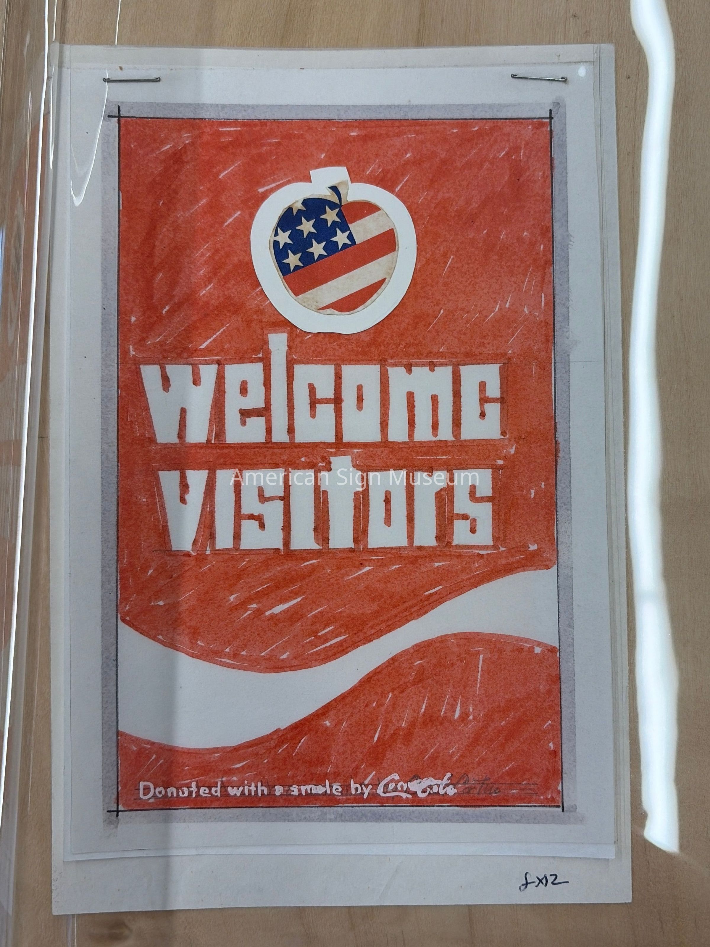 DNC Welcome Flag 1980 - Photograph picture number 1