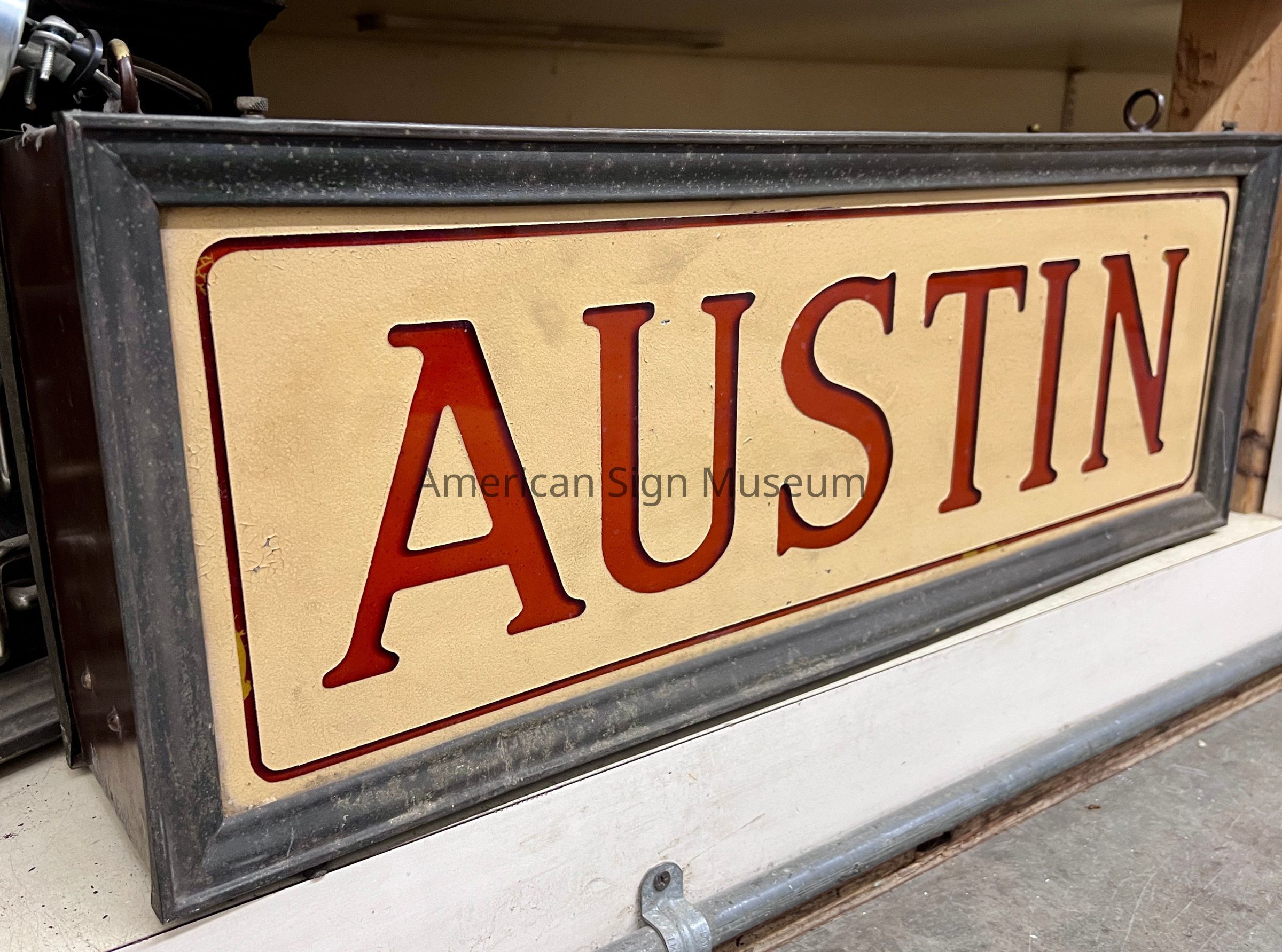 Austin Reverse Glass Sign picture number 1