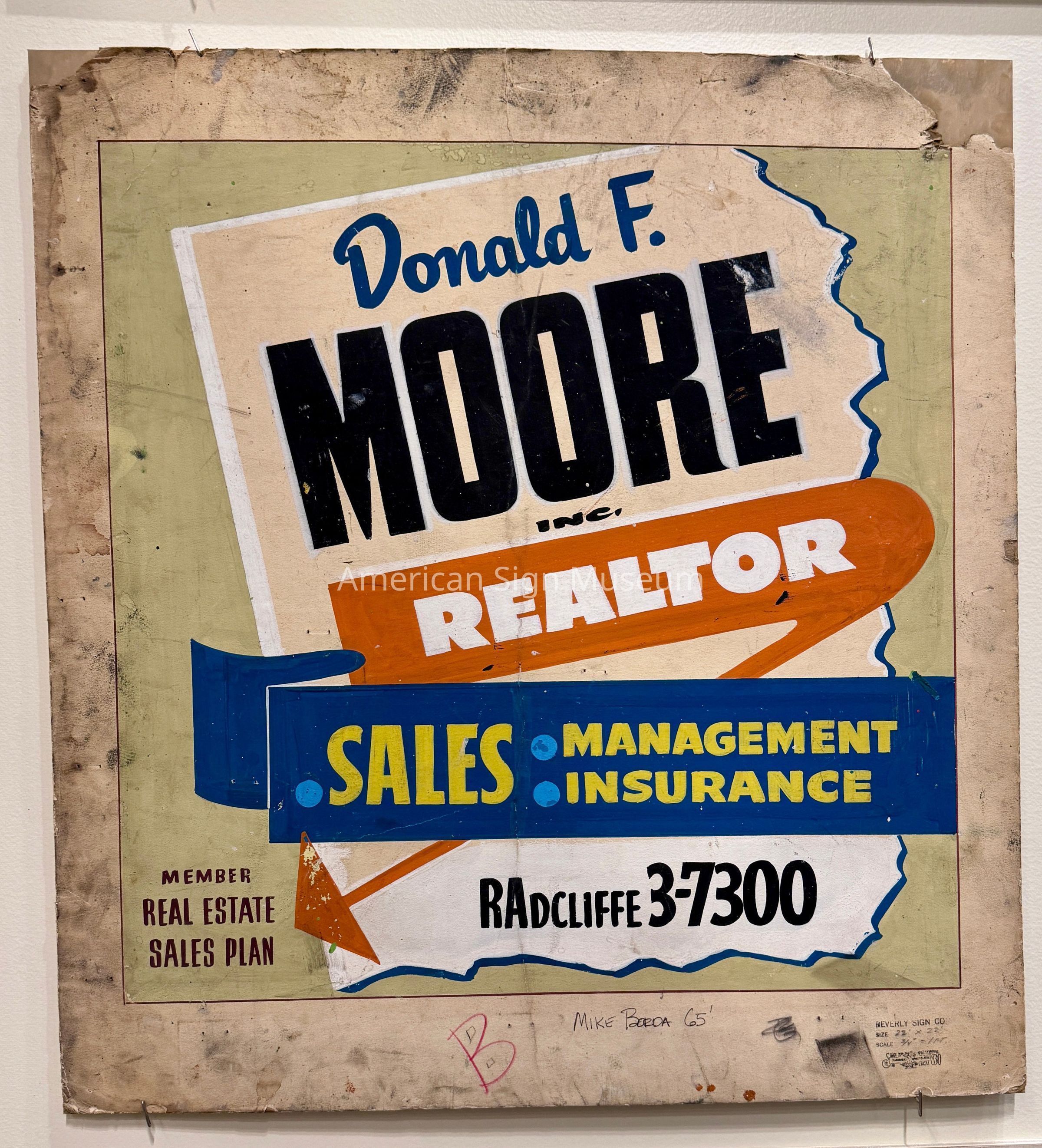 Beverly Sign Co. Sketch - Donald F. Moore Inc. Realtor picture number 1