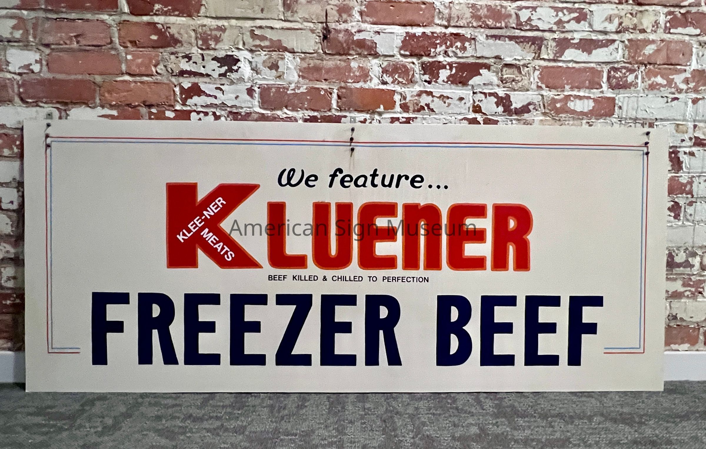 Kluener Freezer Beef Masonite Sign picture number 1