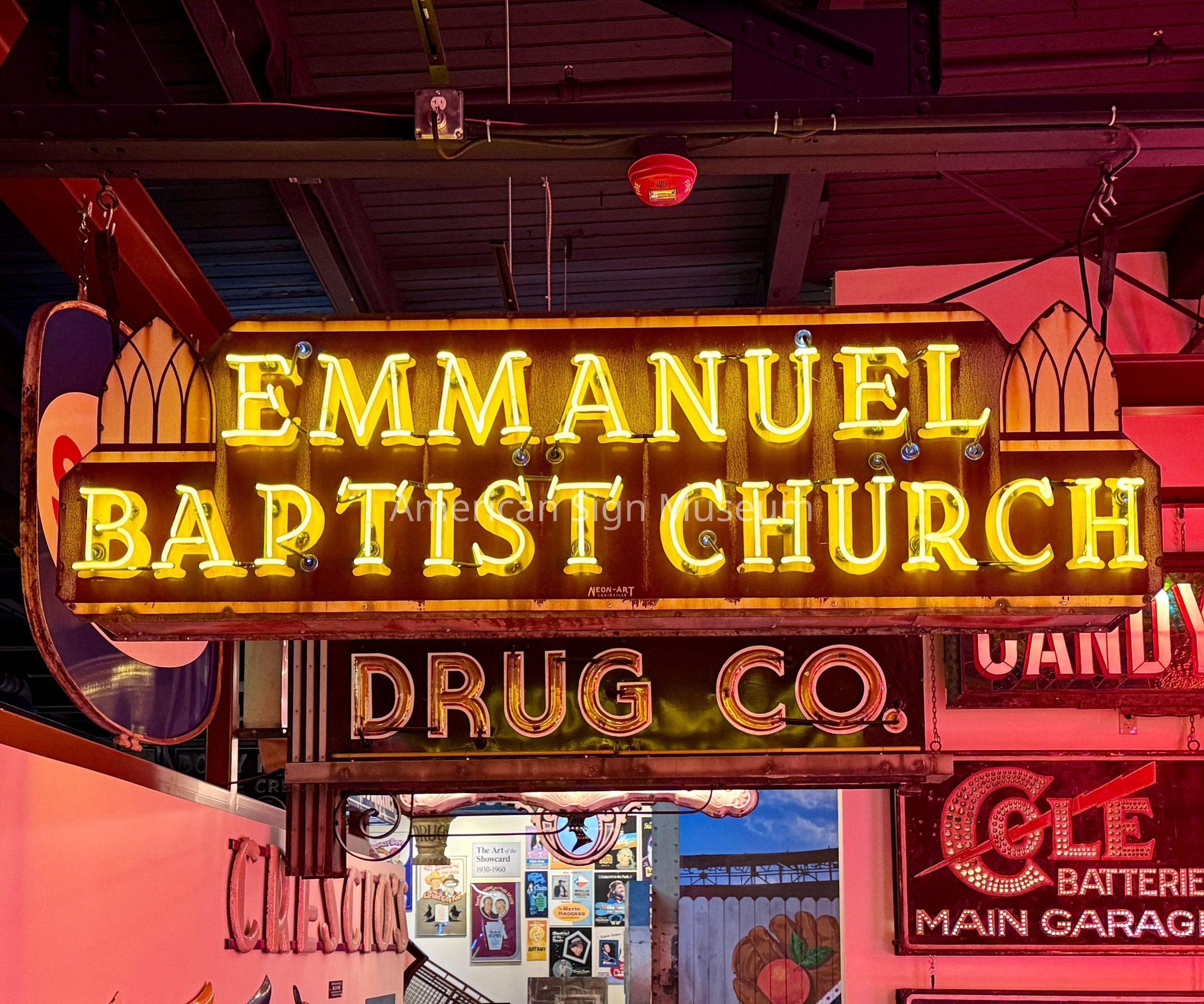 Emmanuel Baptist Church Porcelain Enamel & Neon Sign picture number 1