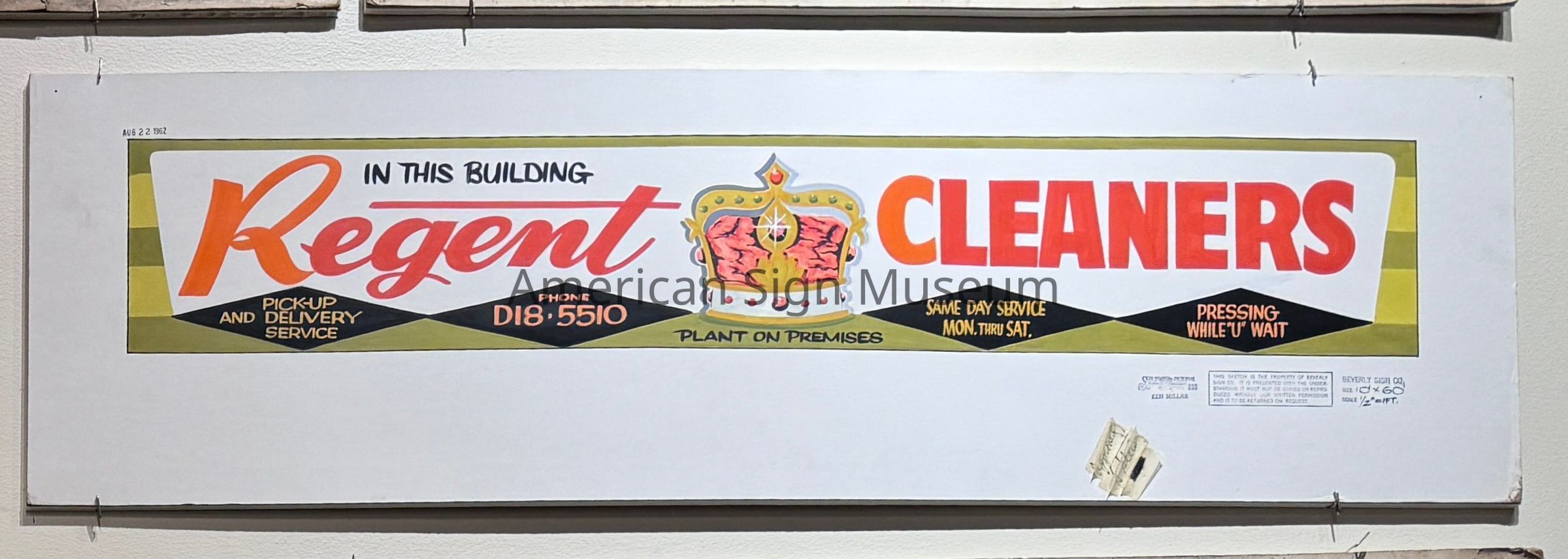 Beverly Sign Co. Sketch - Regent Cleaners picture number 1