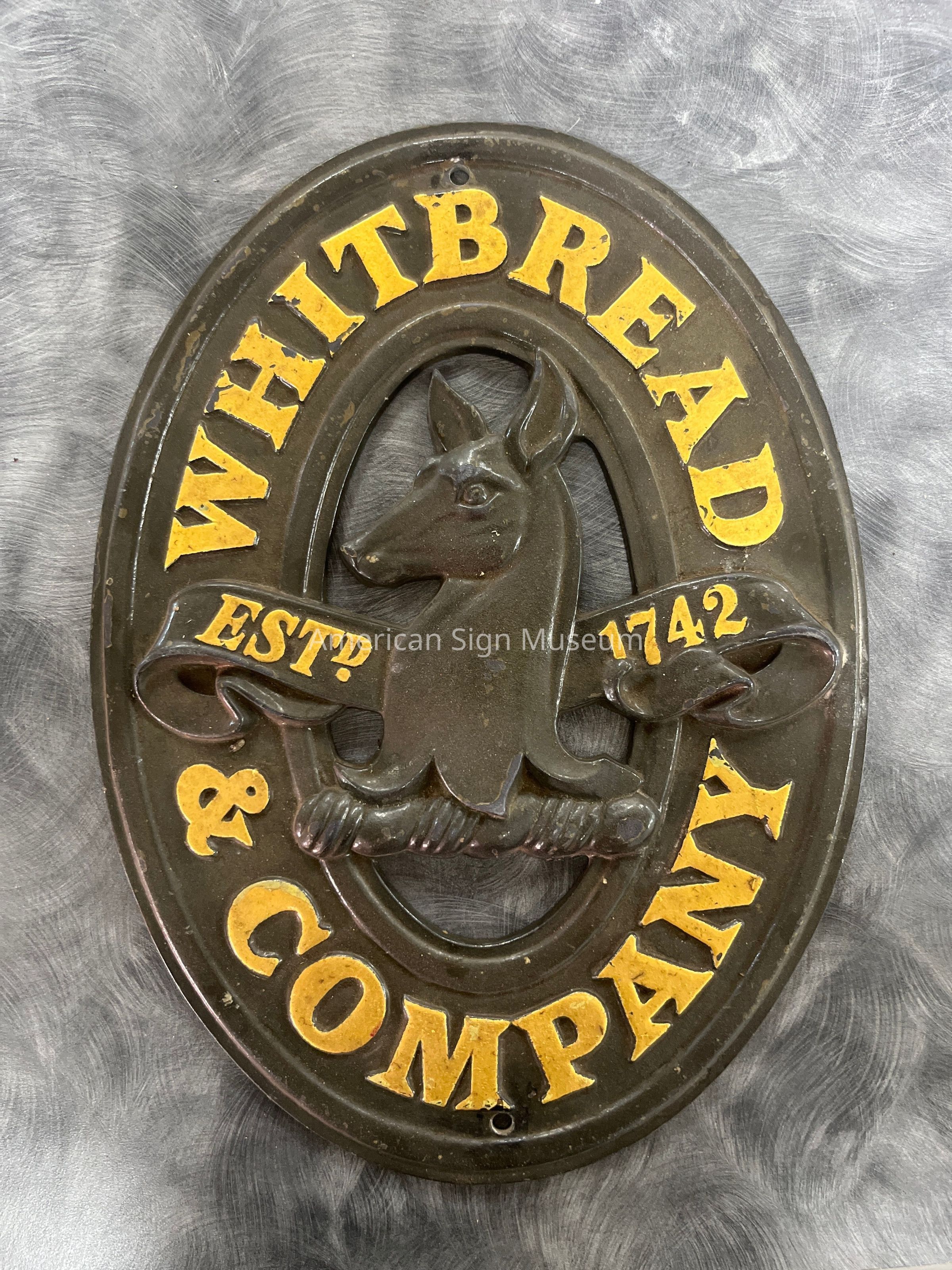 Whitbread & Co. Cast Metal Sign picture number 1