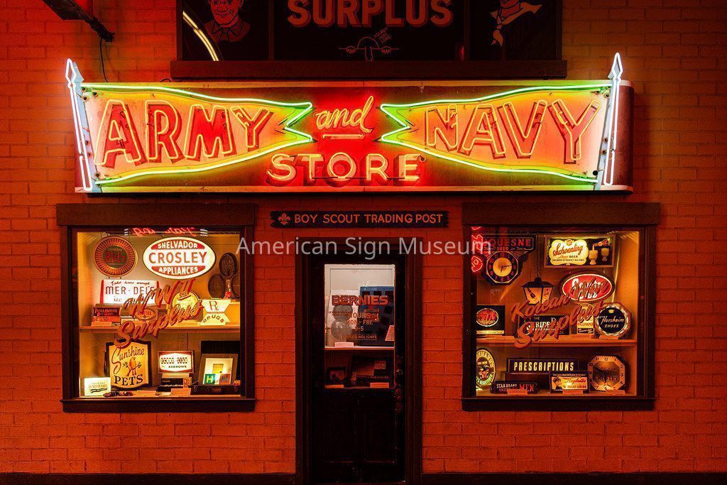 Army and Navy Store Neon Sign picture number 1