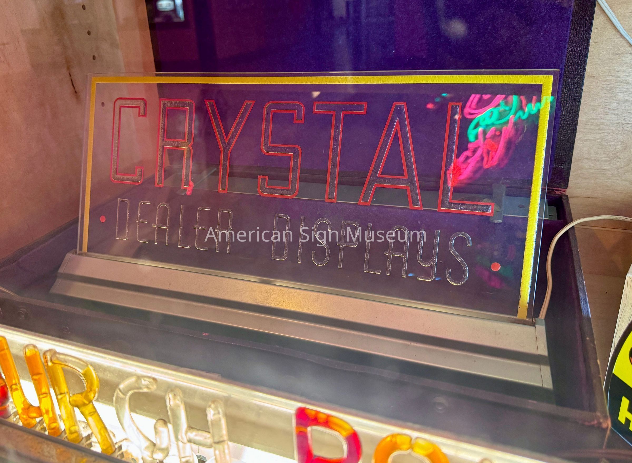 Crystal Dealer Displays Salesman Sample Sign picture number 1