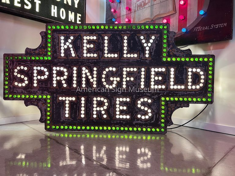 Kelly Springfield Tires Punch-Out Button Sign picture number 1
