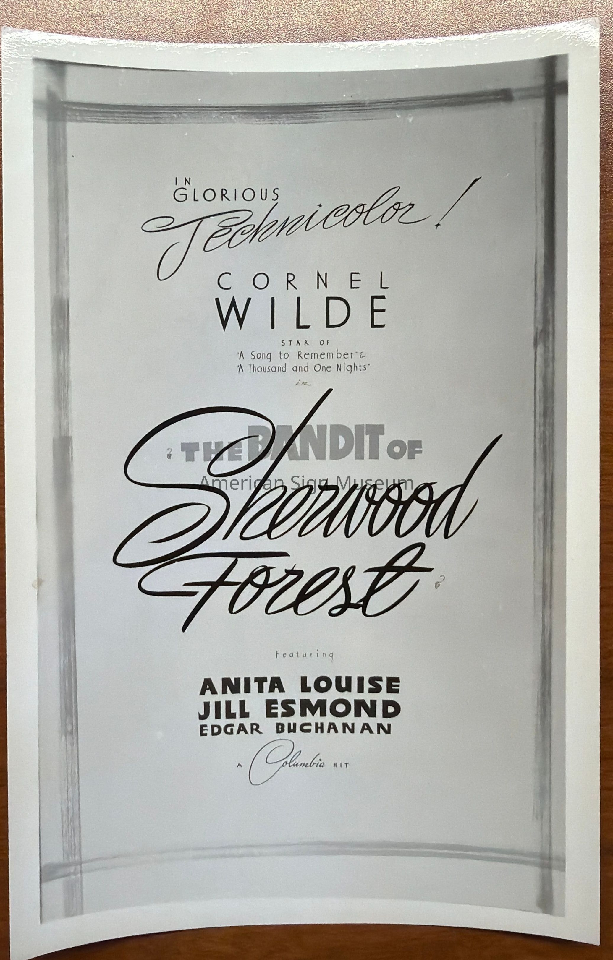 The Bandit of Sherwood Forest Show Card Photograph picture number 1