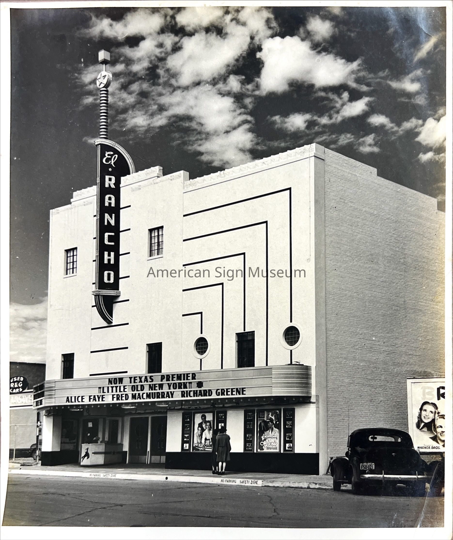 El Rancho Theatre Neon Marquee - Photograph picture number 1