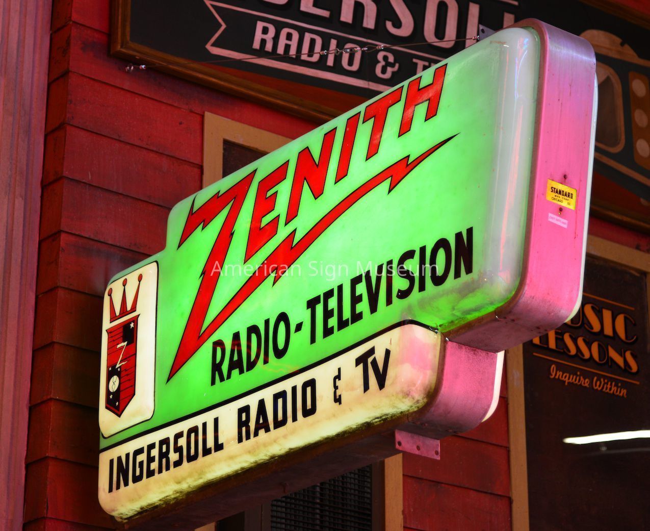 Zenith Internally Illuminated Double-Faced Plastic Sign picture number 1