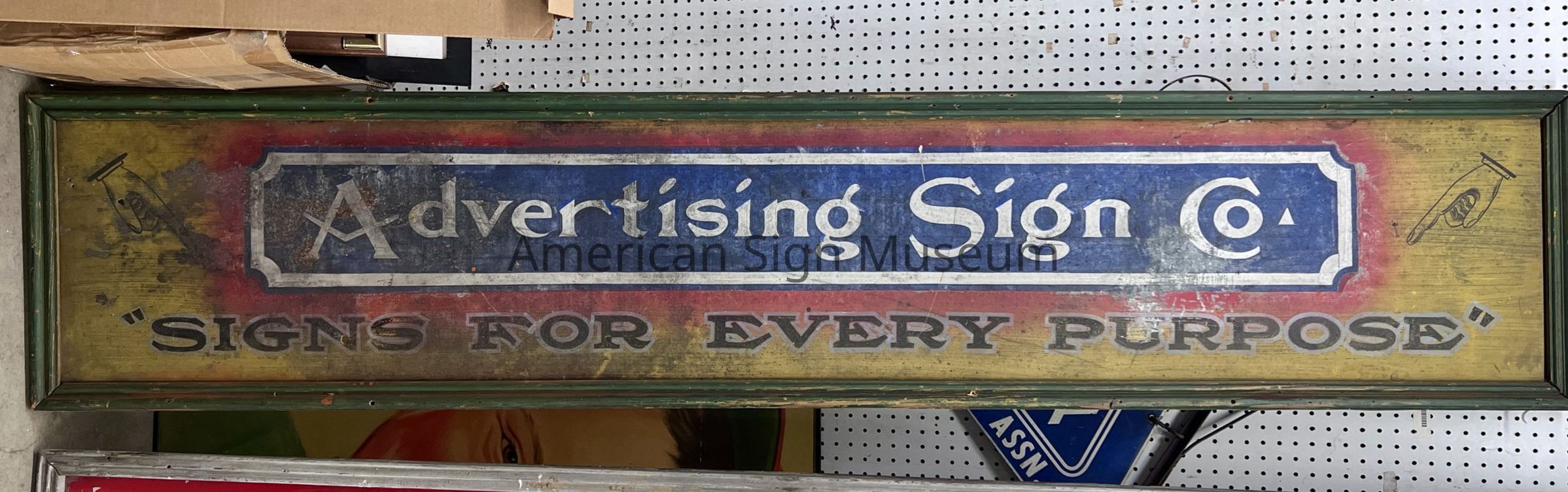 Advertising Sign Co. Painted Tin Sign picture number 1