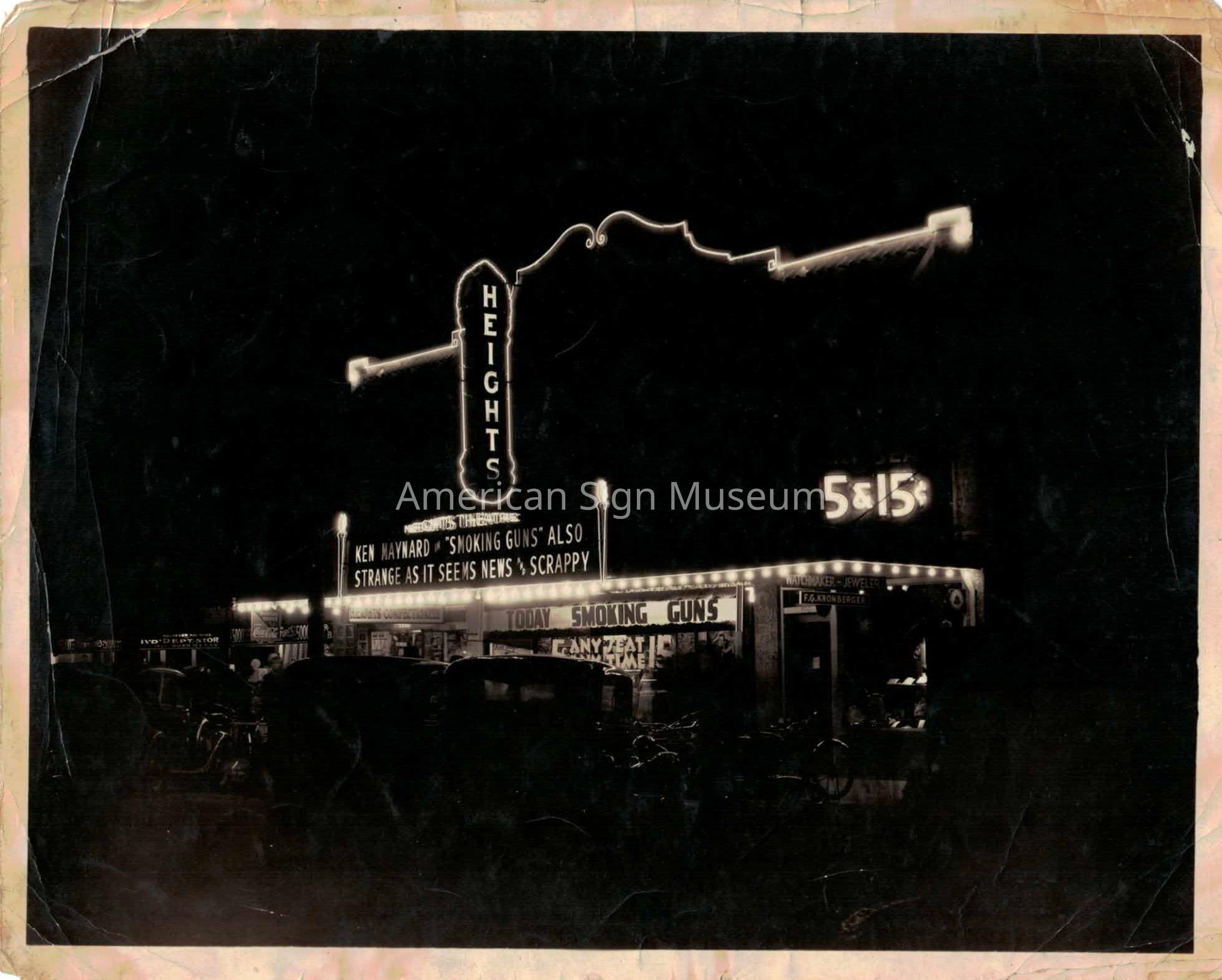 Heights Theatre Marquee Photograph picture number 1