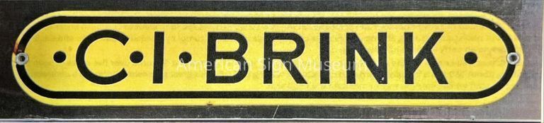 C.I. Brink Sign Tag picture number 1