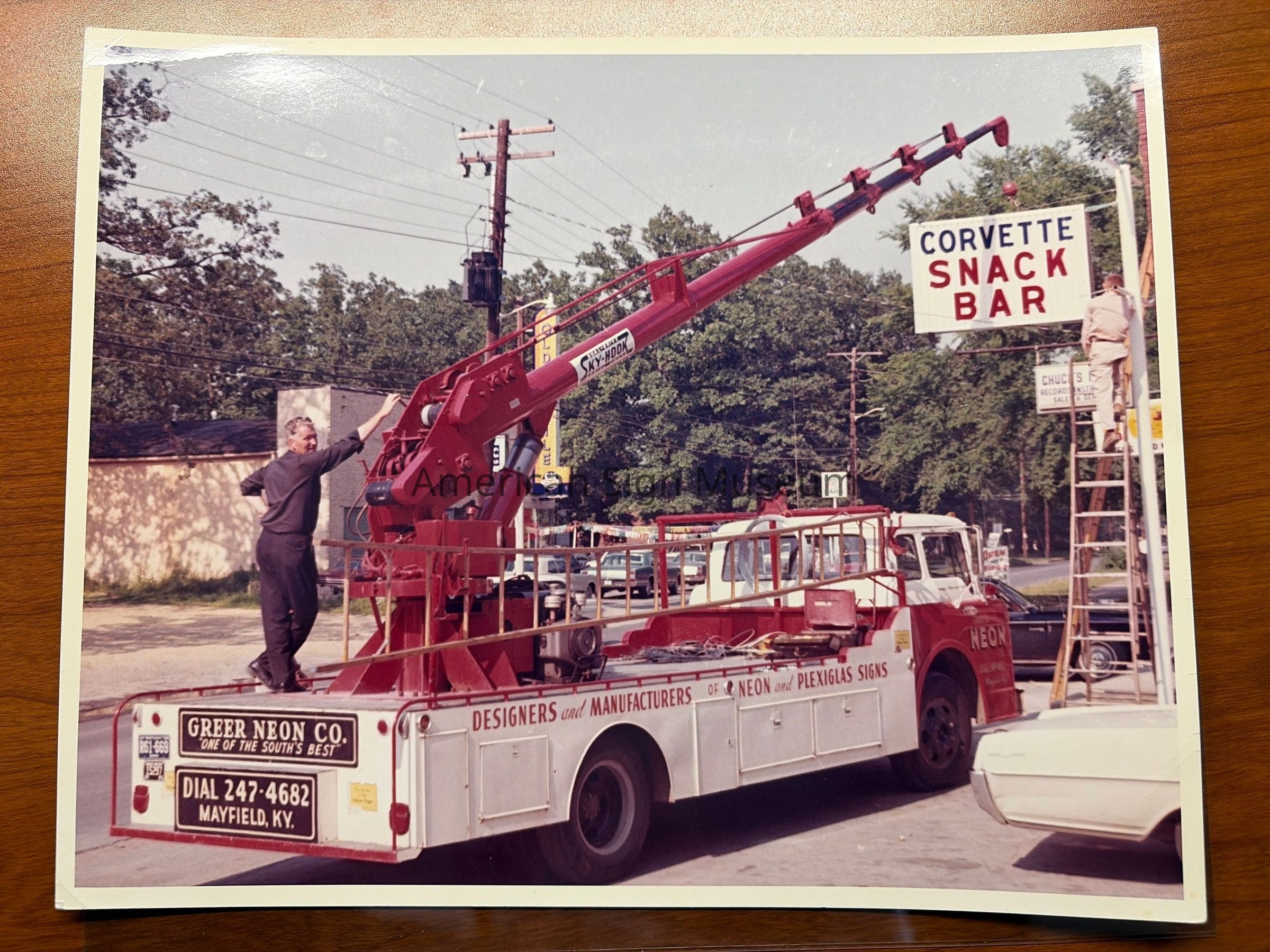 Greer Neon Co. Ladder Truck Installation Photograph picture number 1