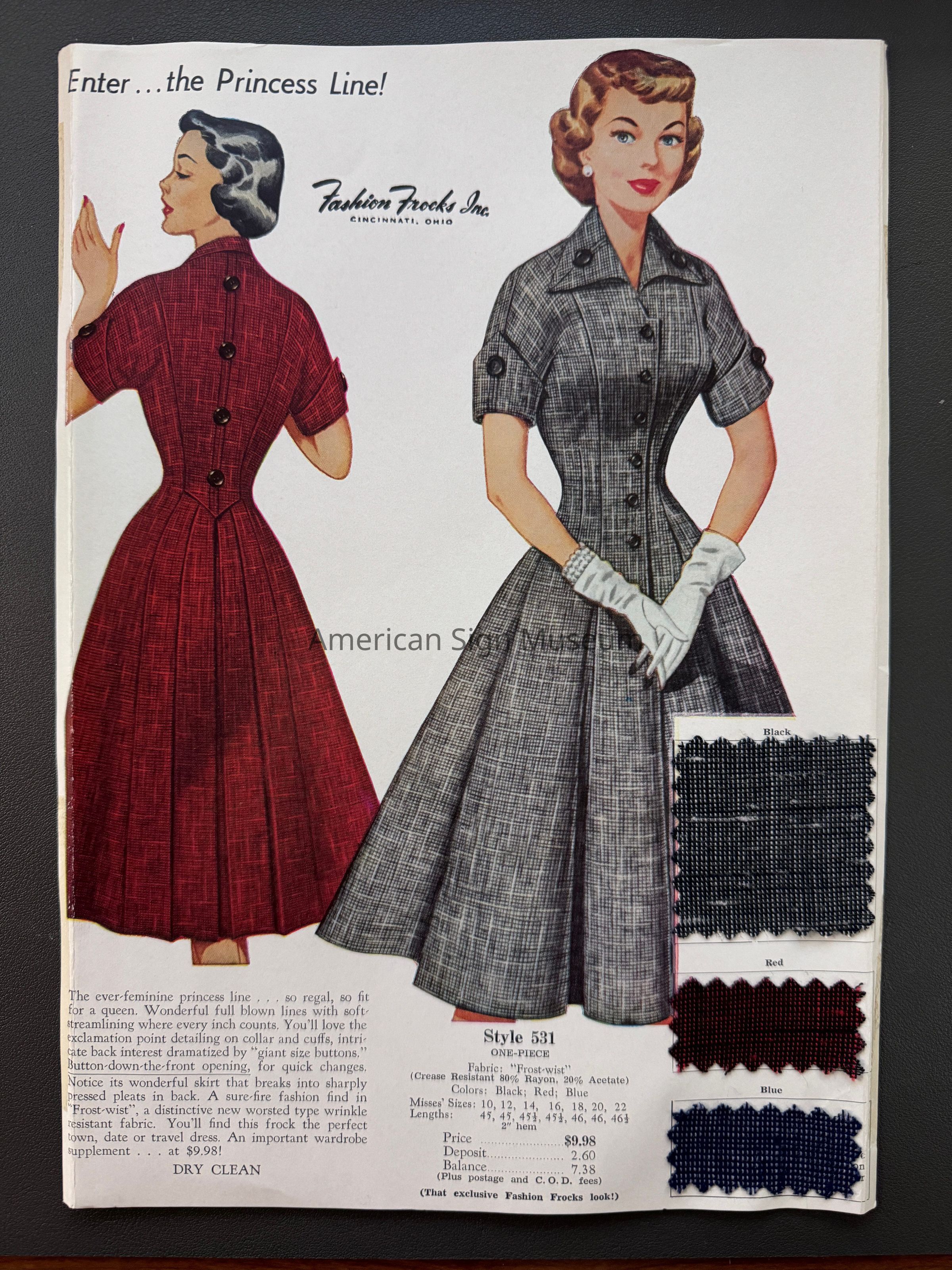 Fashion Frocks Salesman Sample Card picture number 1