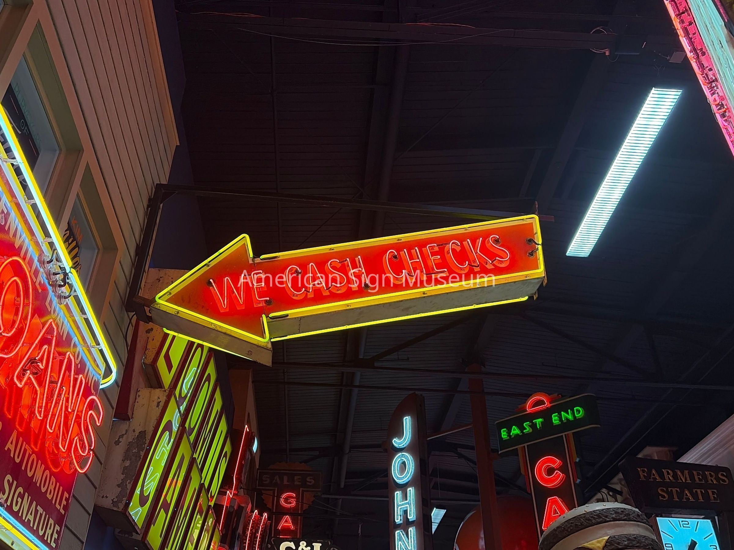 We Cash Checks Neon Arrow picture number 1