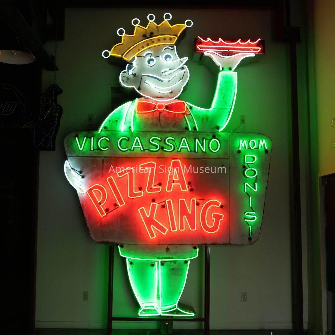 Vic Cassano's Pizza King Metal & Neon Sign picture number 1
