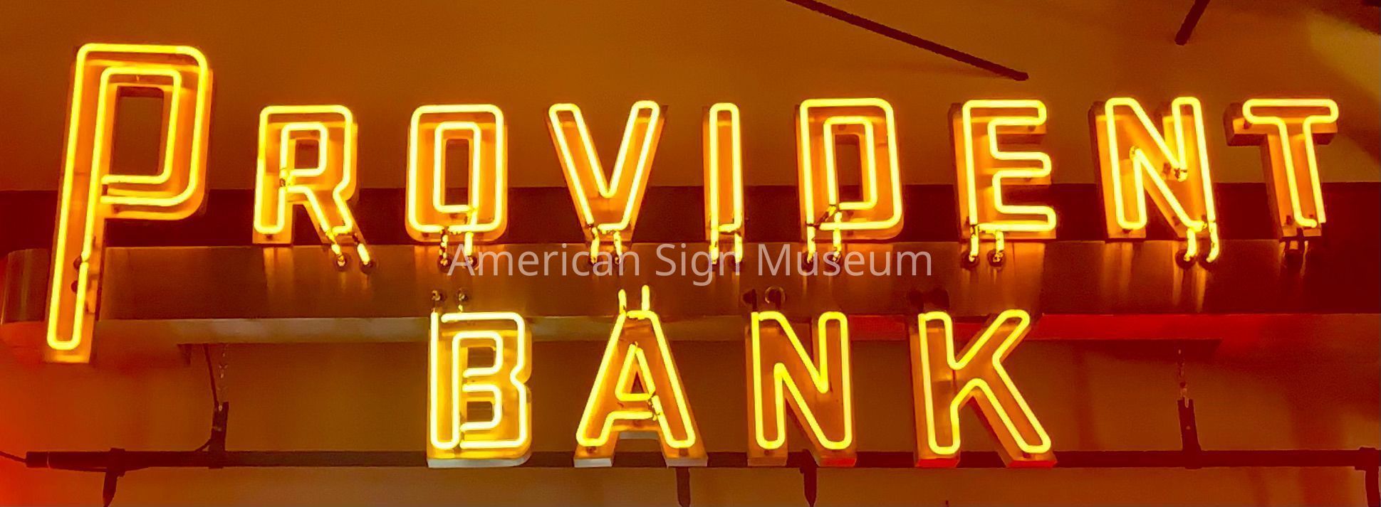 Provident Bank Metal & Neon Raceway Sign picture number 1