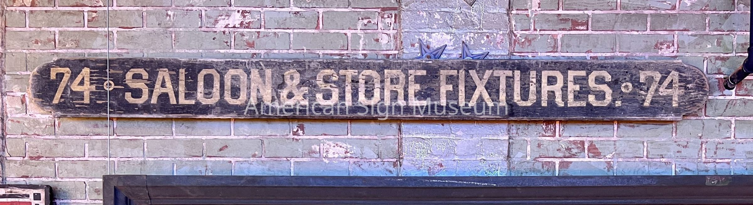 Wooden Smalts and Goldleaf Double-Sided Sign picture number 1