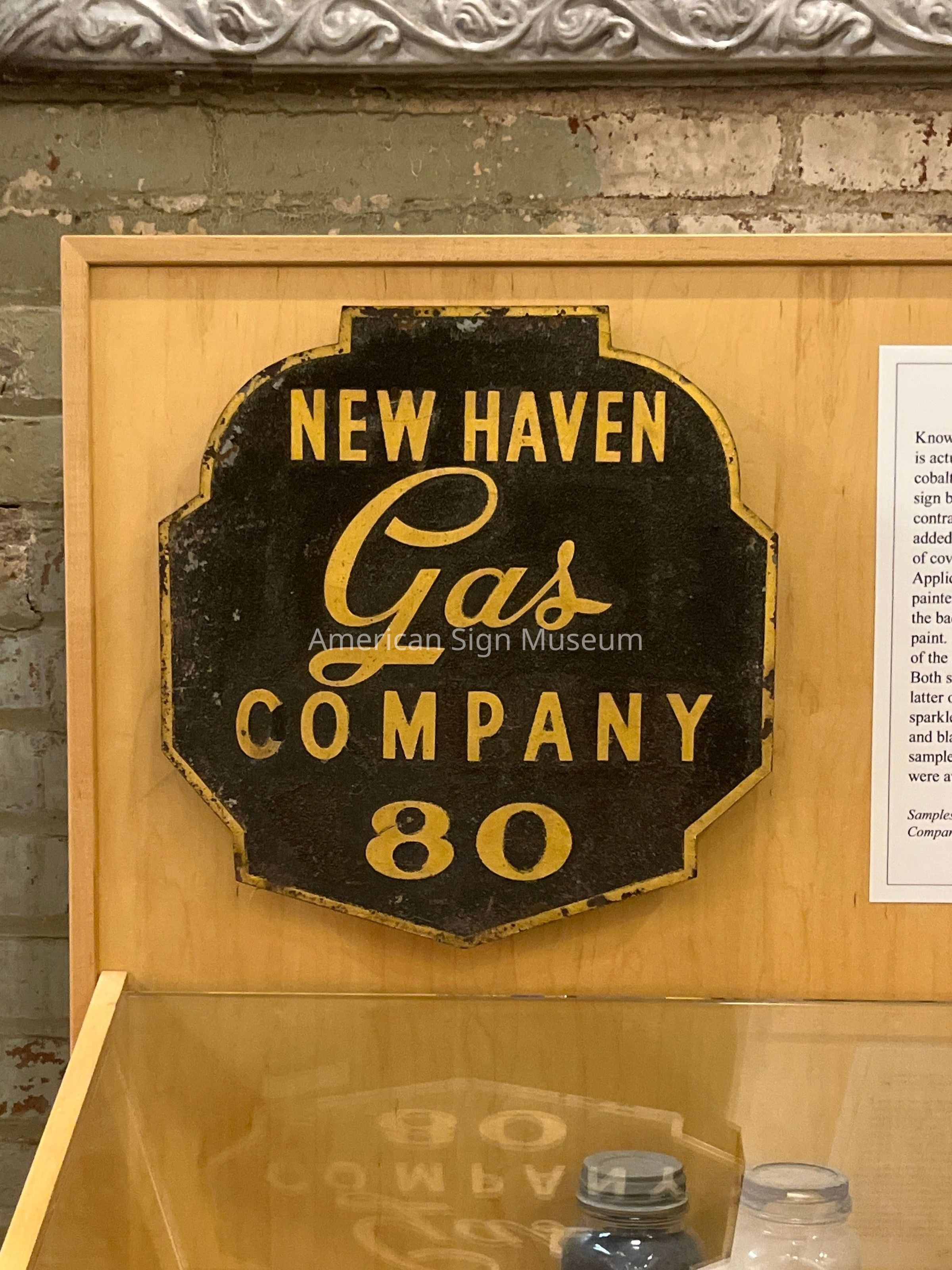 New Haven Gas Smalts Sign picture number 1