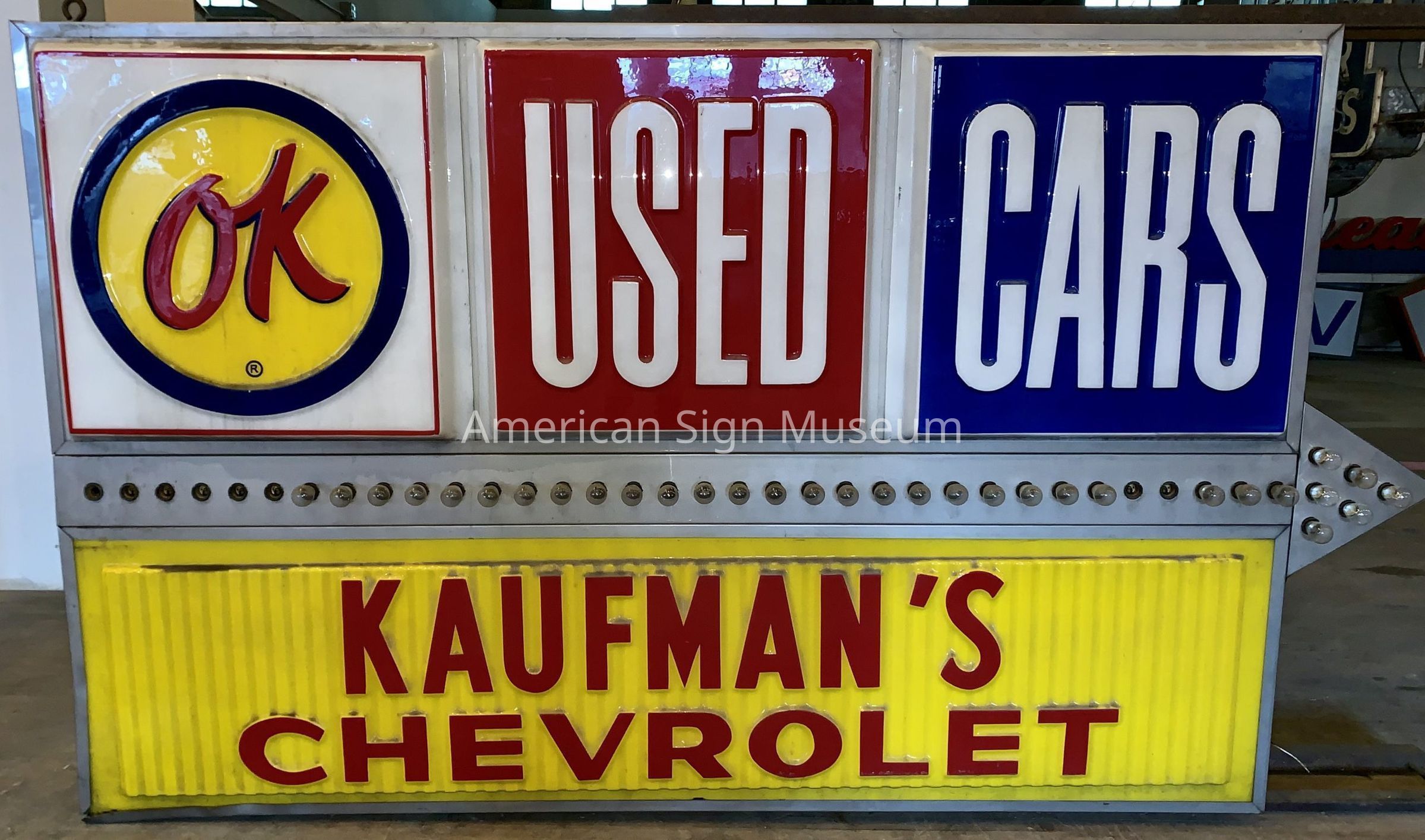 Chevrolet OK Used Car Plastic Sign picture number 1