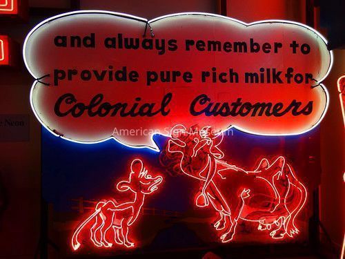Colonial Dairy Neon Sign picture number 1
