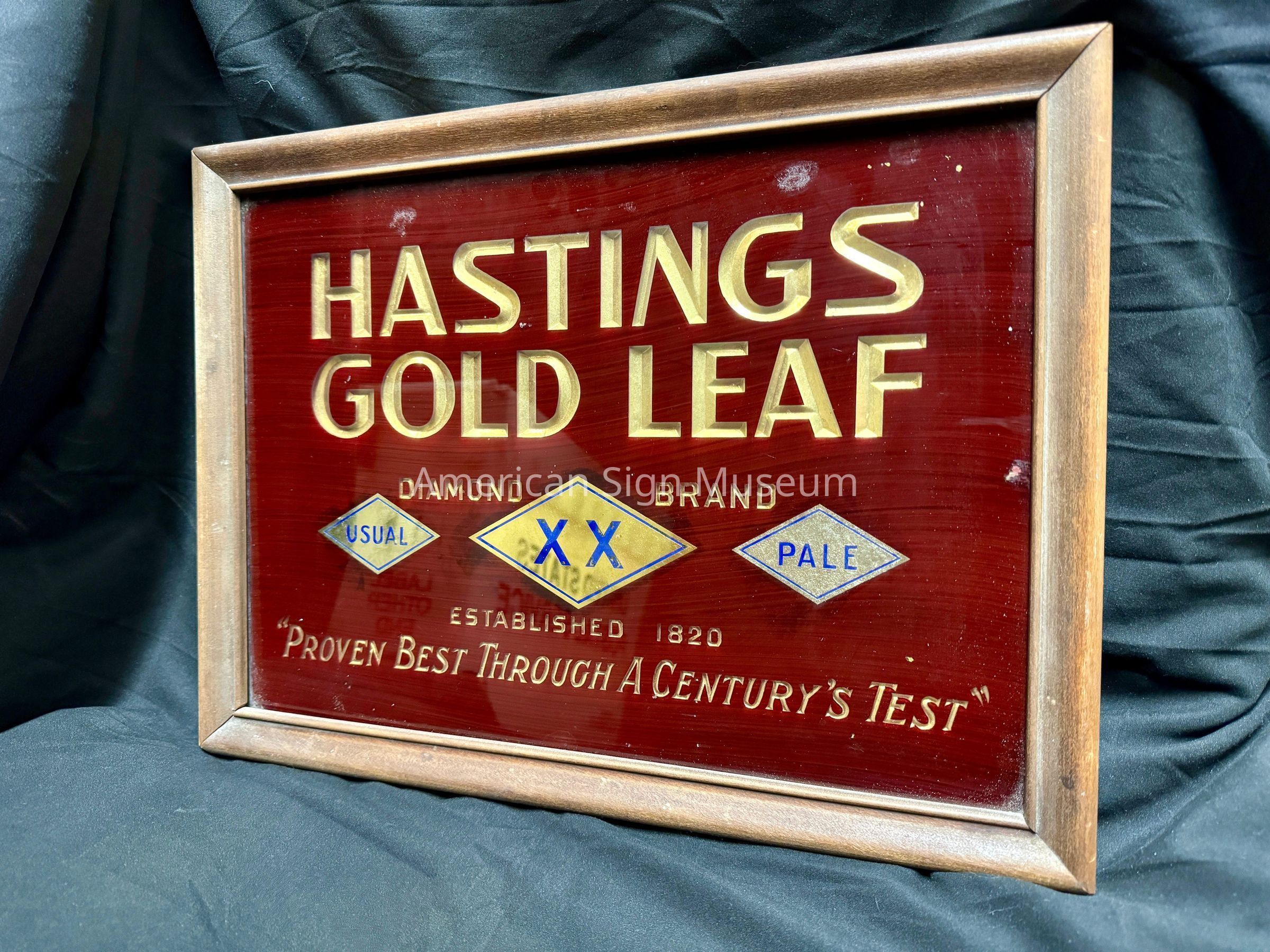 Hastings & Co. Gold Leaf Glass Sign picture number 1