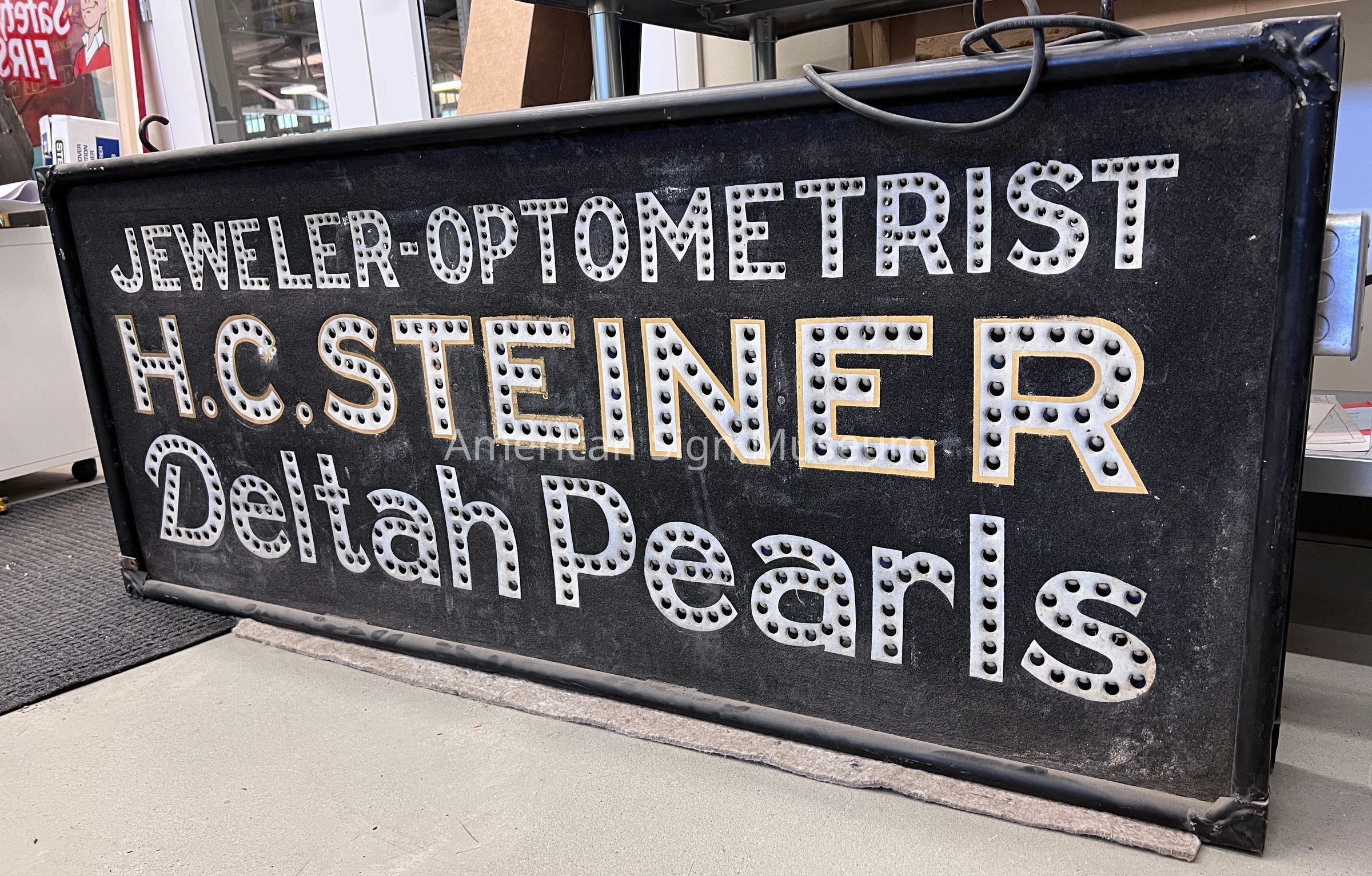 H.C. Steiner Jeweler-Optometrist Punch Out Sign picture number 1