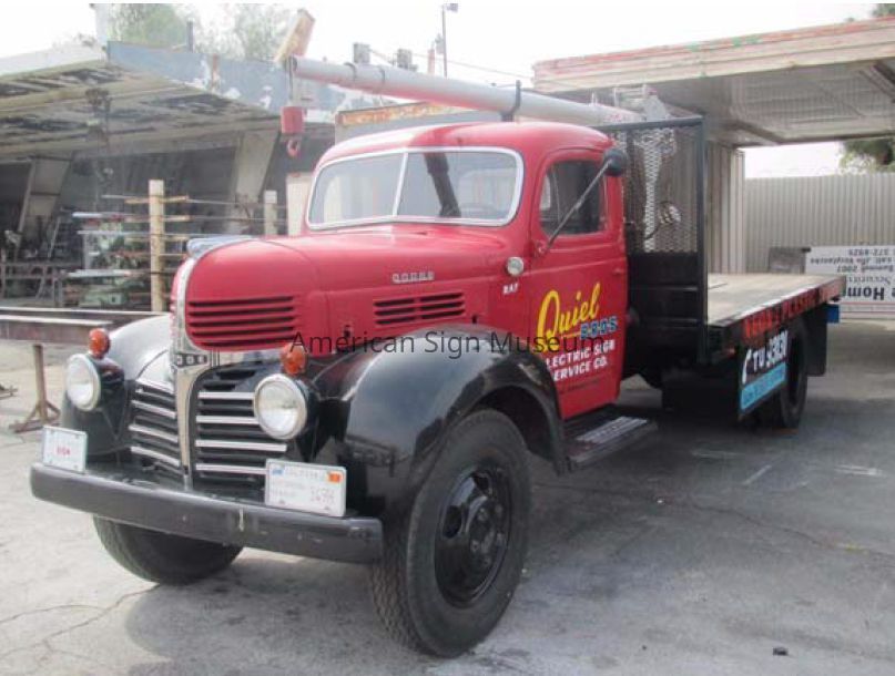 1944 Dodge Sign Company Truck with Crane picture number 1