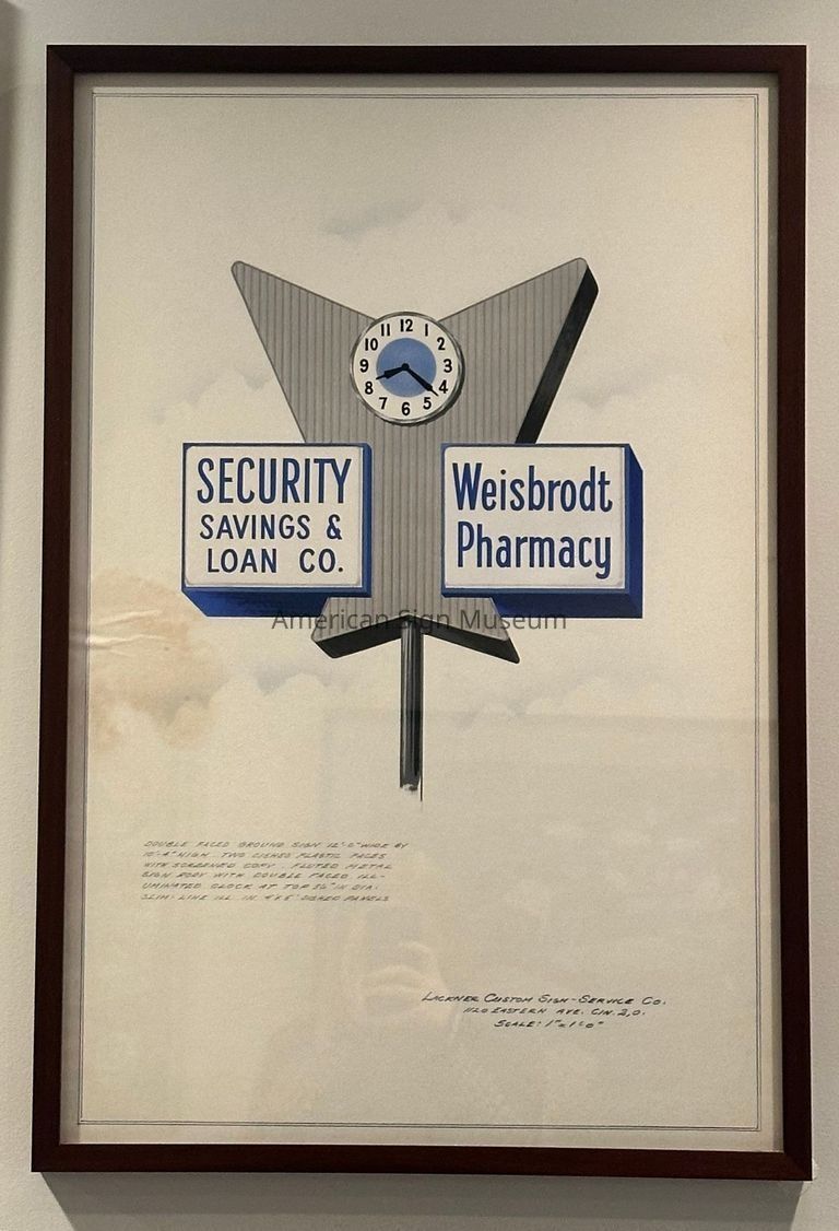 Security Savings & Loan Co. Sign Sketch picture number 1