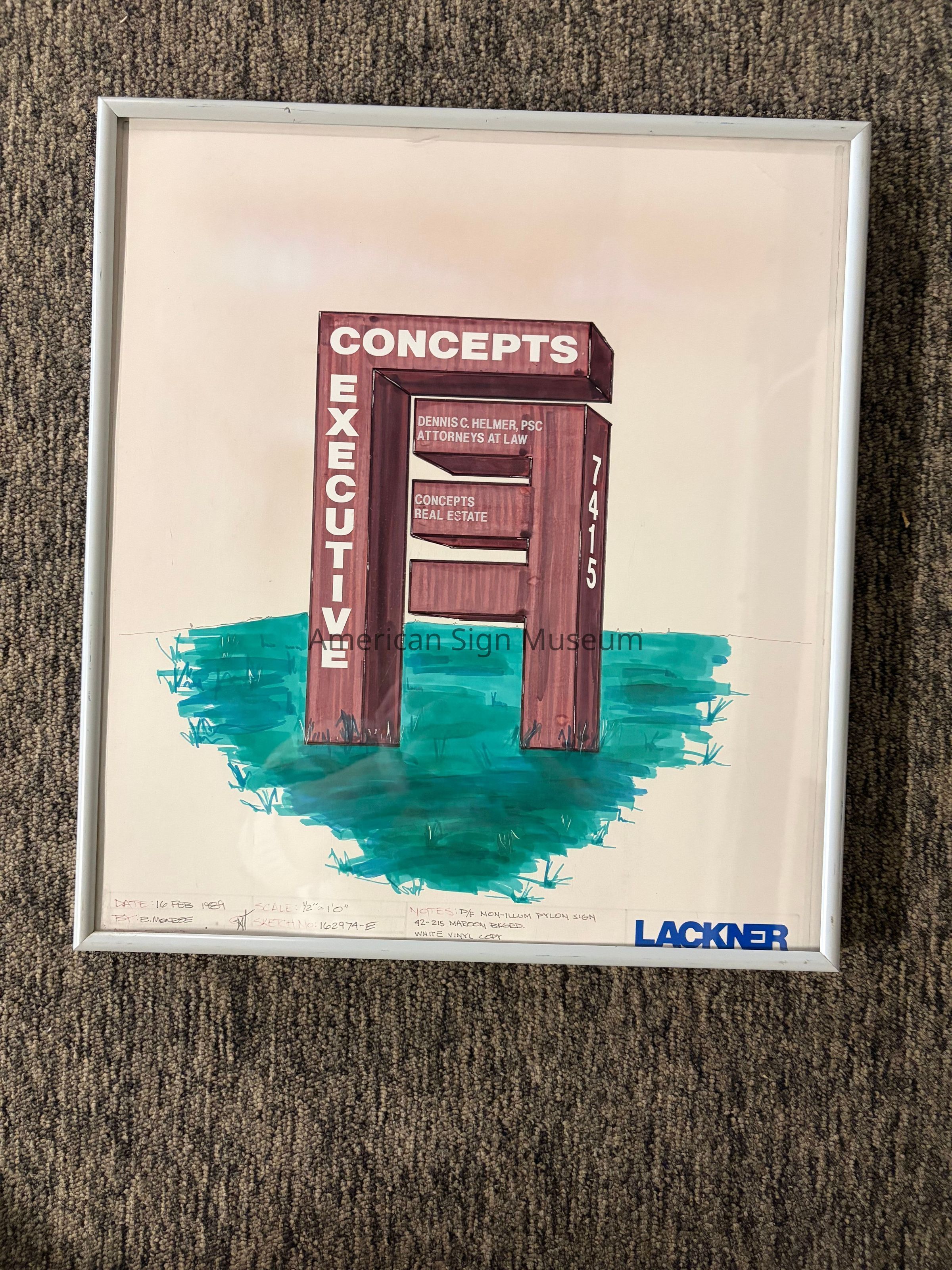 Concepts Executive Sign Sketch picture number 1