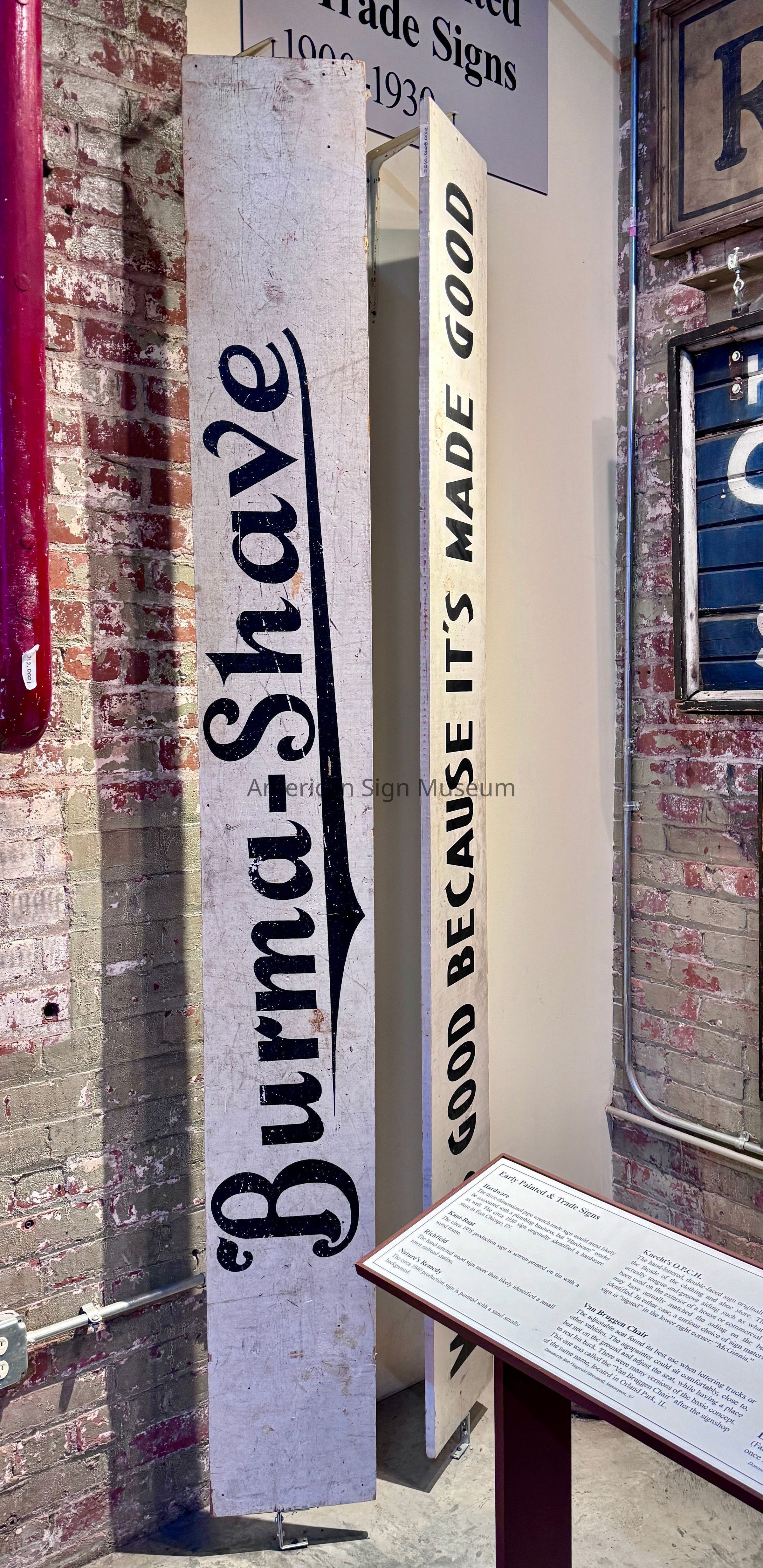 Burma Shave Wooden Panel Sign picture number 1