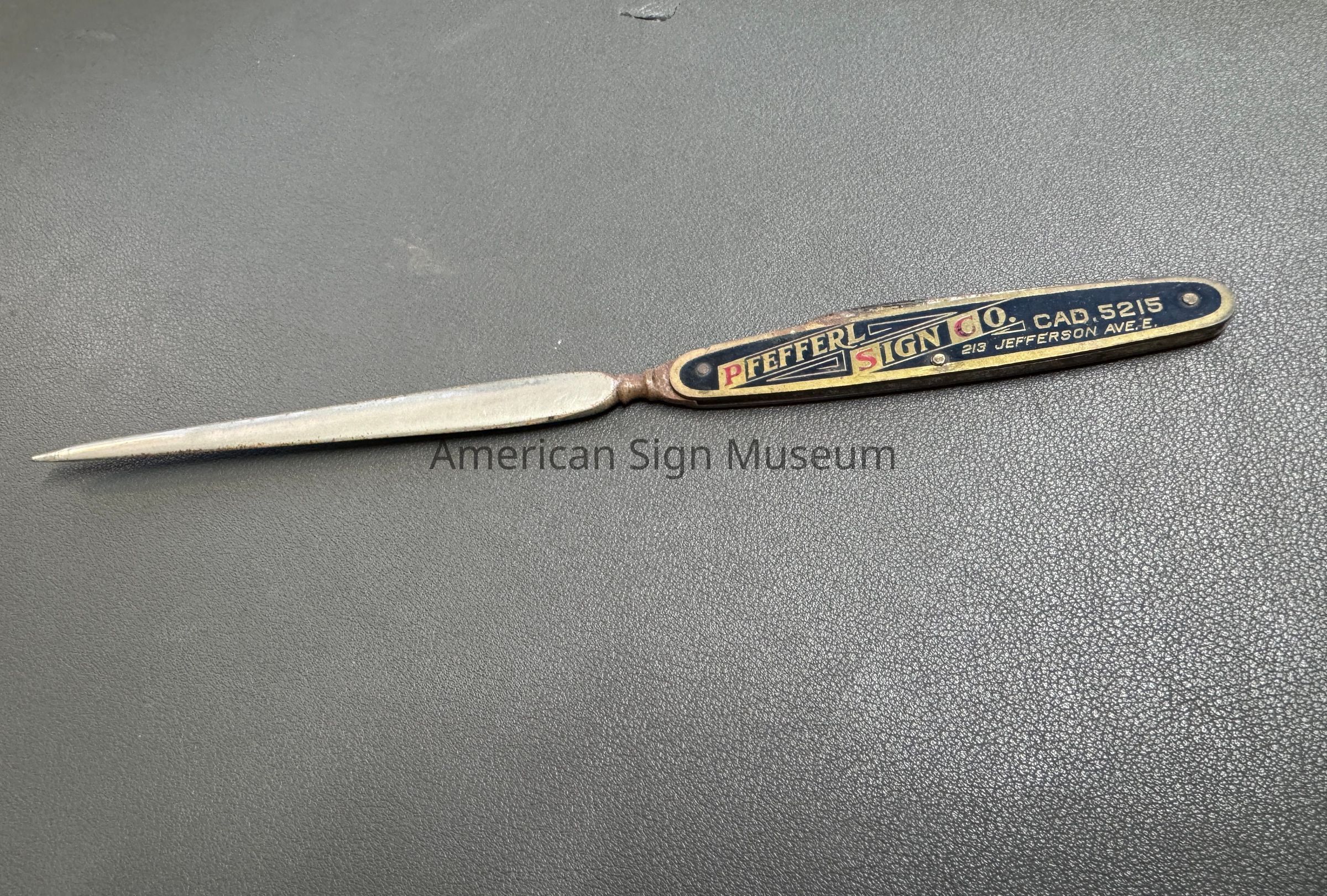 Pfefferl Sign Co. Letter Opener picture number 1