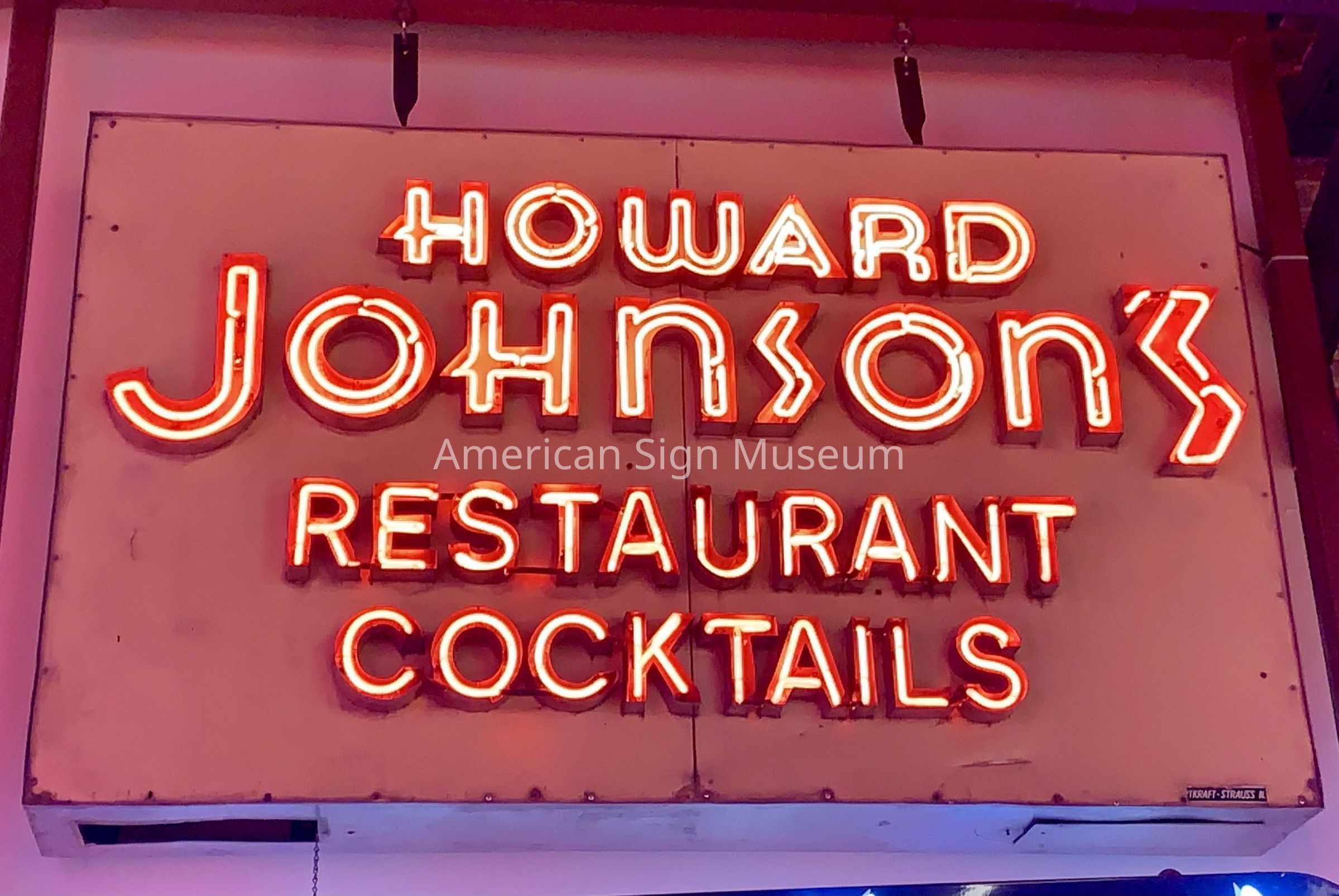 Howard Johnson's Stainless Steel Neon Sign picture number 1
