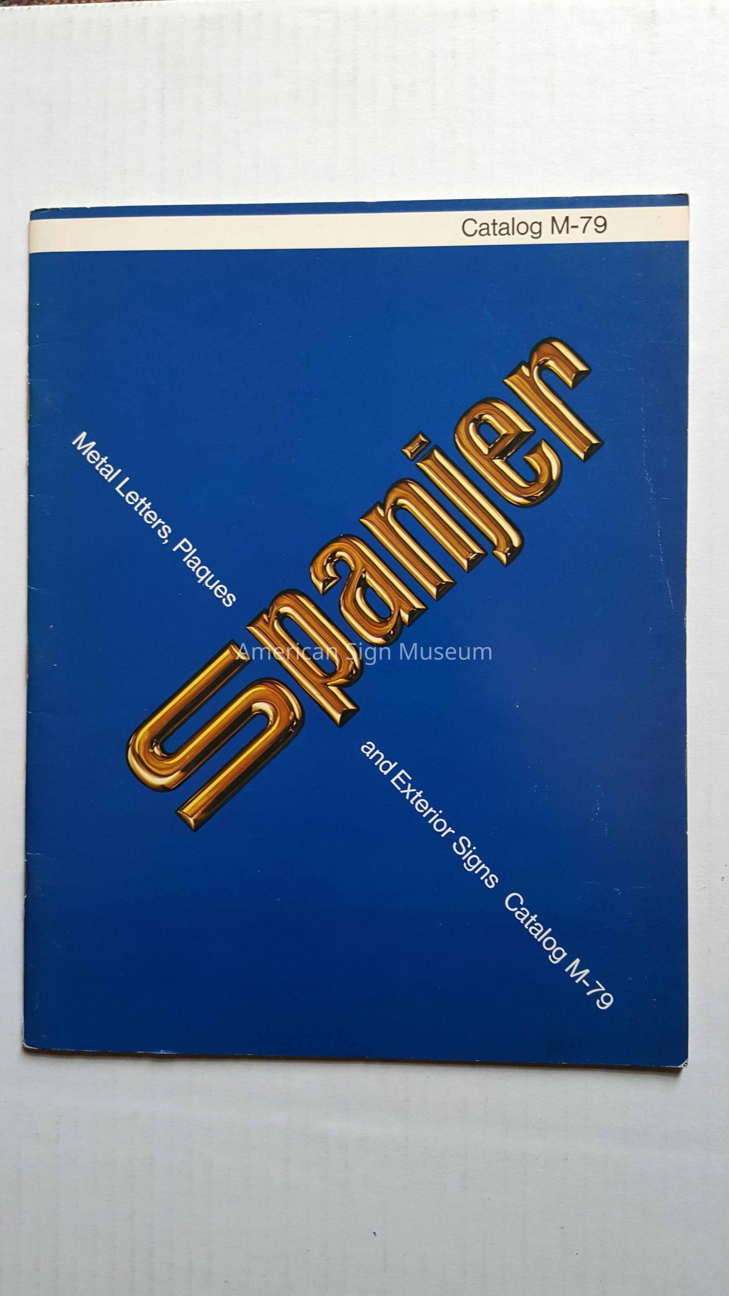 Spanger Metal Letters, Plaques & Signs Catalogue picture number 1